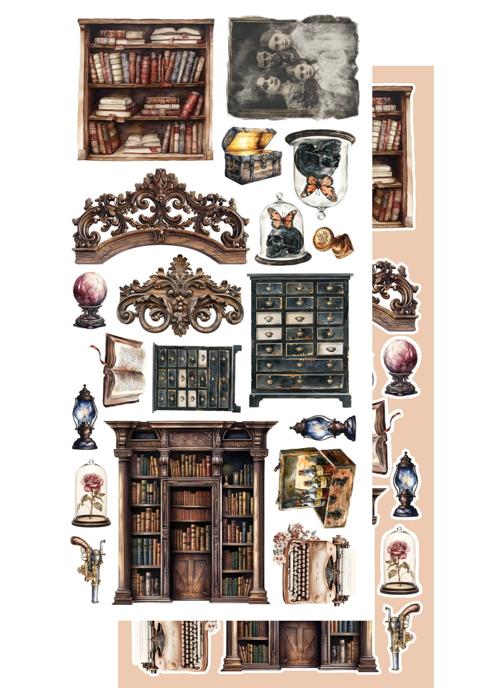 Behind Closed Doors Zestaw DODATKÓW do samodzielnego wycięcia 6X12 AA-BCD-10