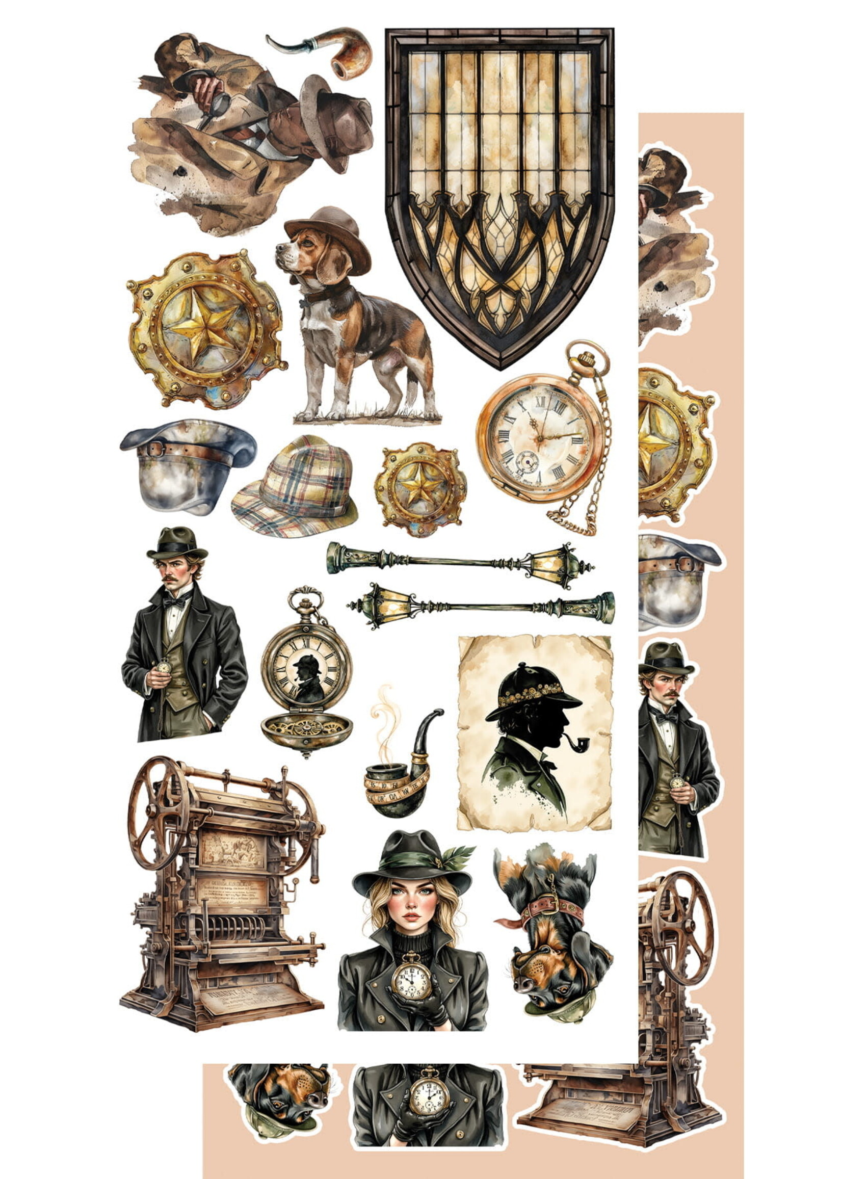 Behind Closed Doors Zestaw DODATKÓW do samodzielnego wycięcia 6X12 AA-BCD-10