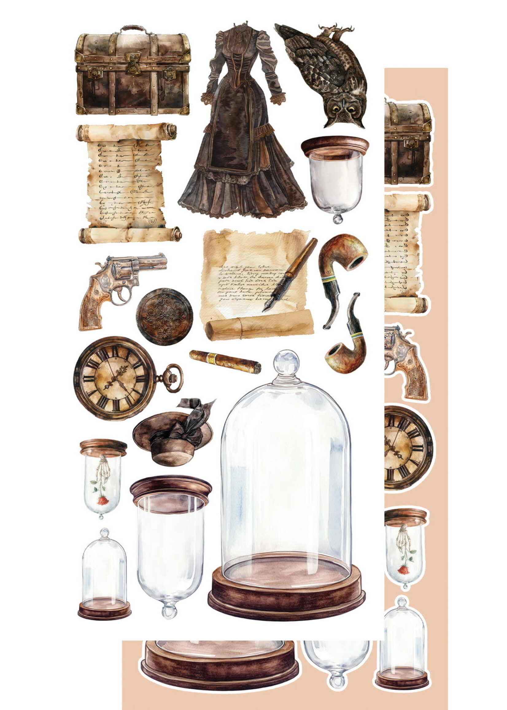 Behind Closed Doors Zestaw DODATKÓW do samodzielnego wycięcia 6X12 AA-BCD-10