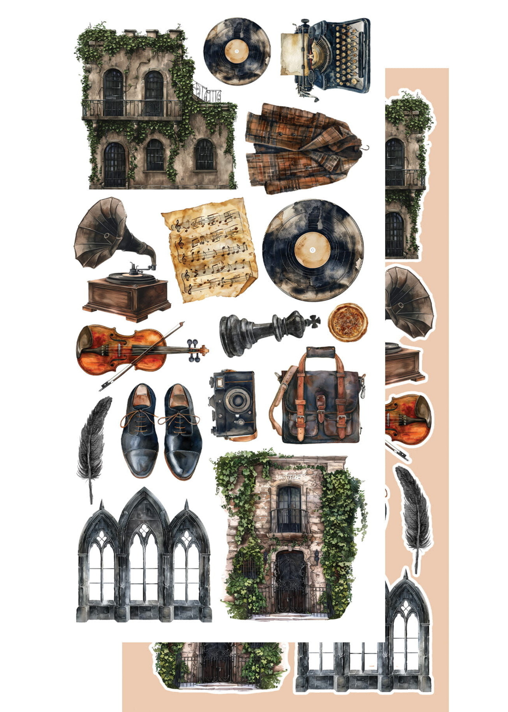 Behind Closed Doors Zestaw DODATKÓW do samodzielnego wycięcia 6X12 AA-BCD-10