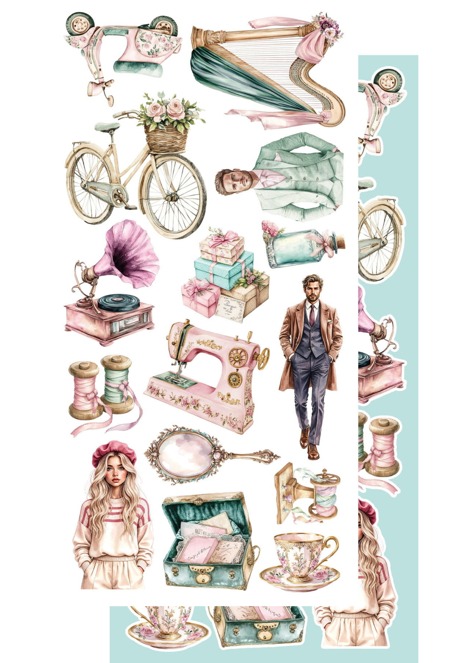 Dreamy Dreams- Zestaw dodatków do samodzielnego wycięcia 6x12 AA-DD-10