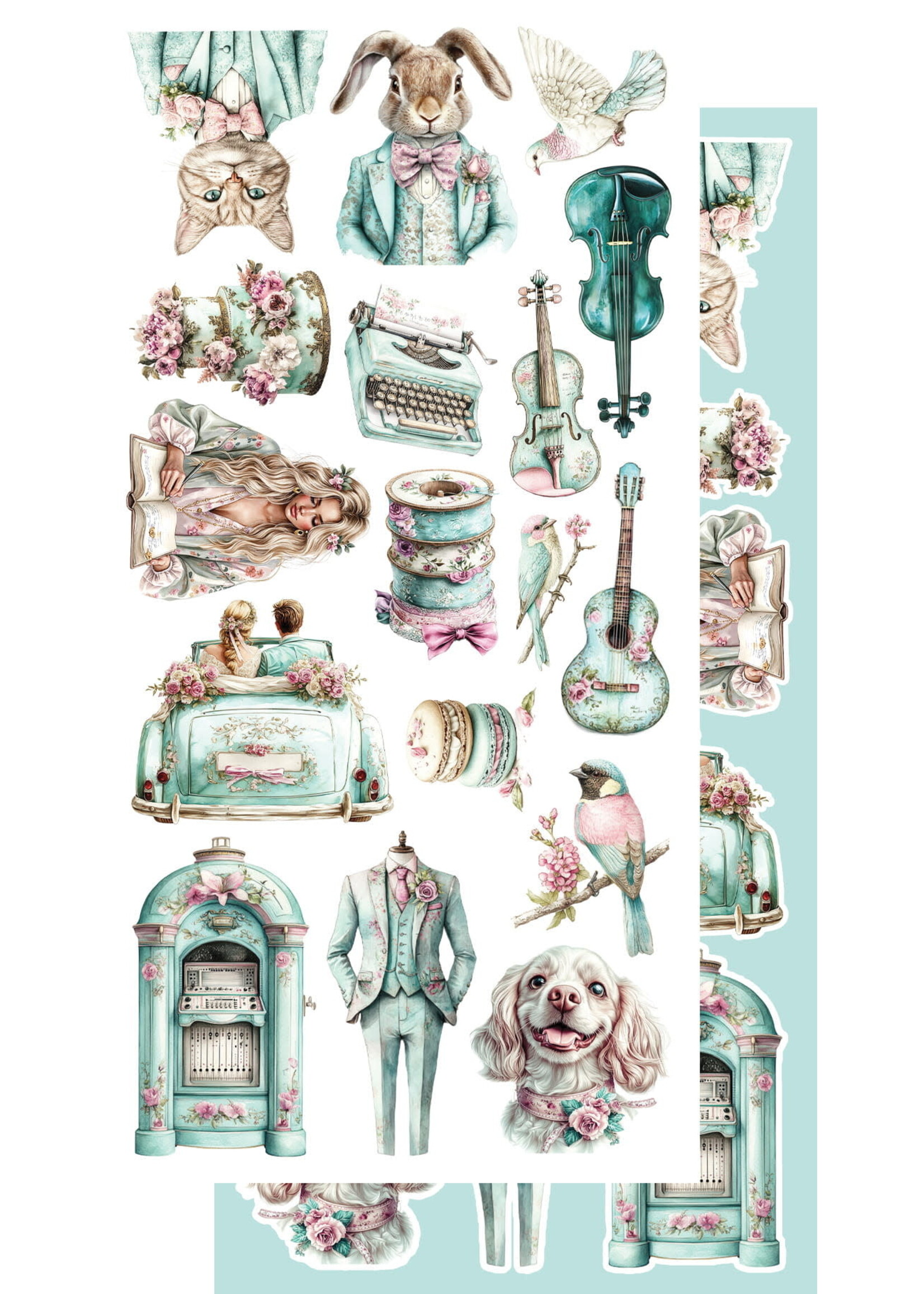 Dreamy Dreams- Zestaw dodatków do samodzielnego wycięcia 6x12 AA-DD-10