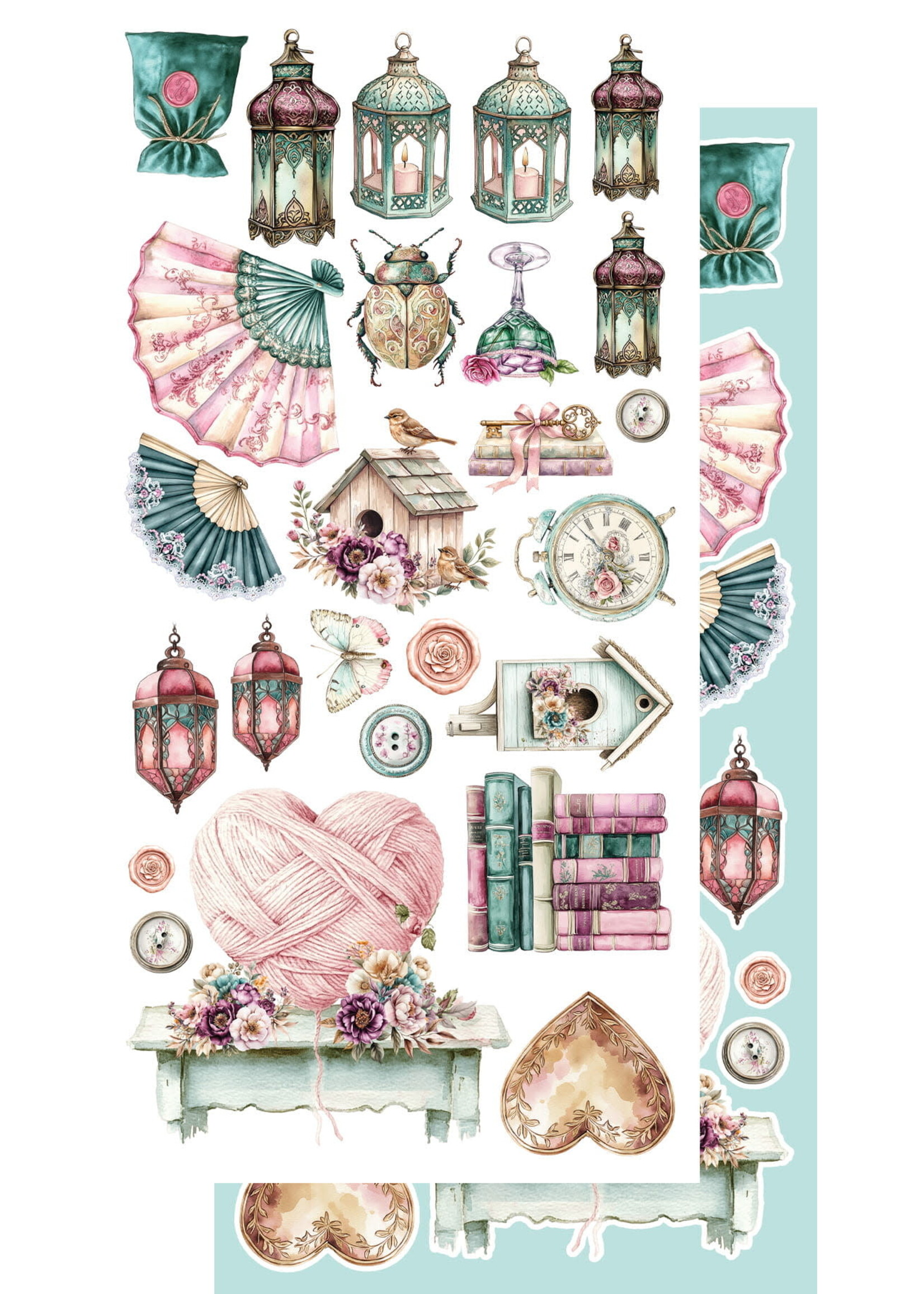 Dreamy Dreams- Zestaw dodatków do samodzielnego wycięcia 6x12 AA-DD-10