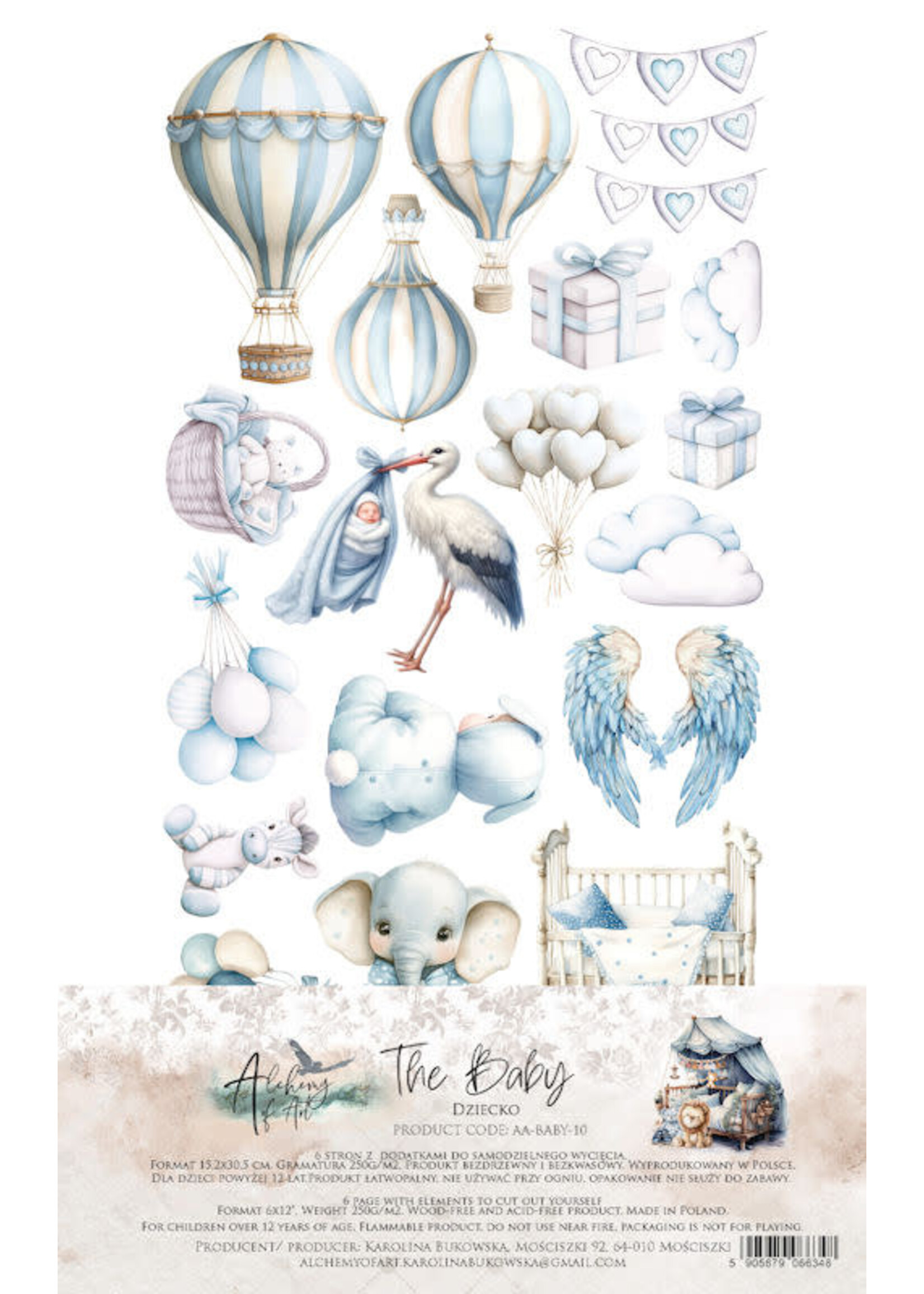 Alchemy of Art - 15x30 cm (6x12) set - Baby boy 10