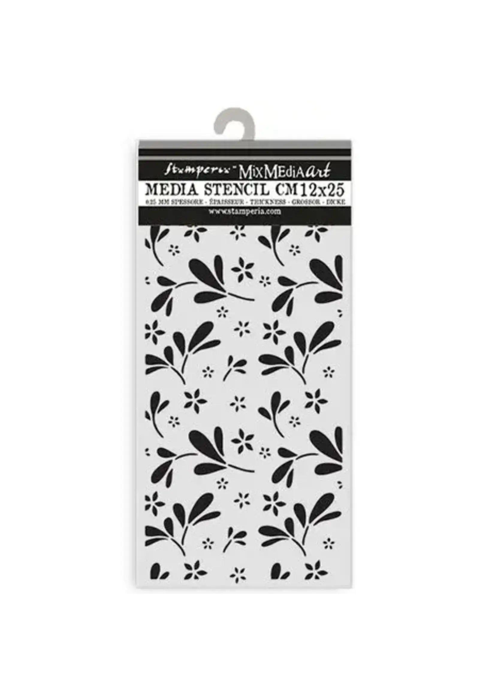 Family Thick Stencil 12x25cm Big Flower Pattern (KSTDL143)