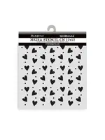 Family Thick Stencil 12x12cm Heart Texture (KSTDS68)
