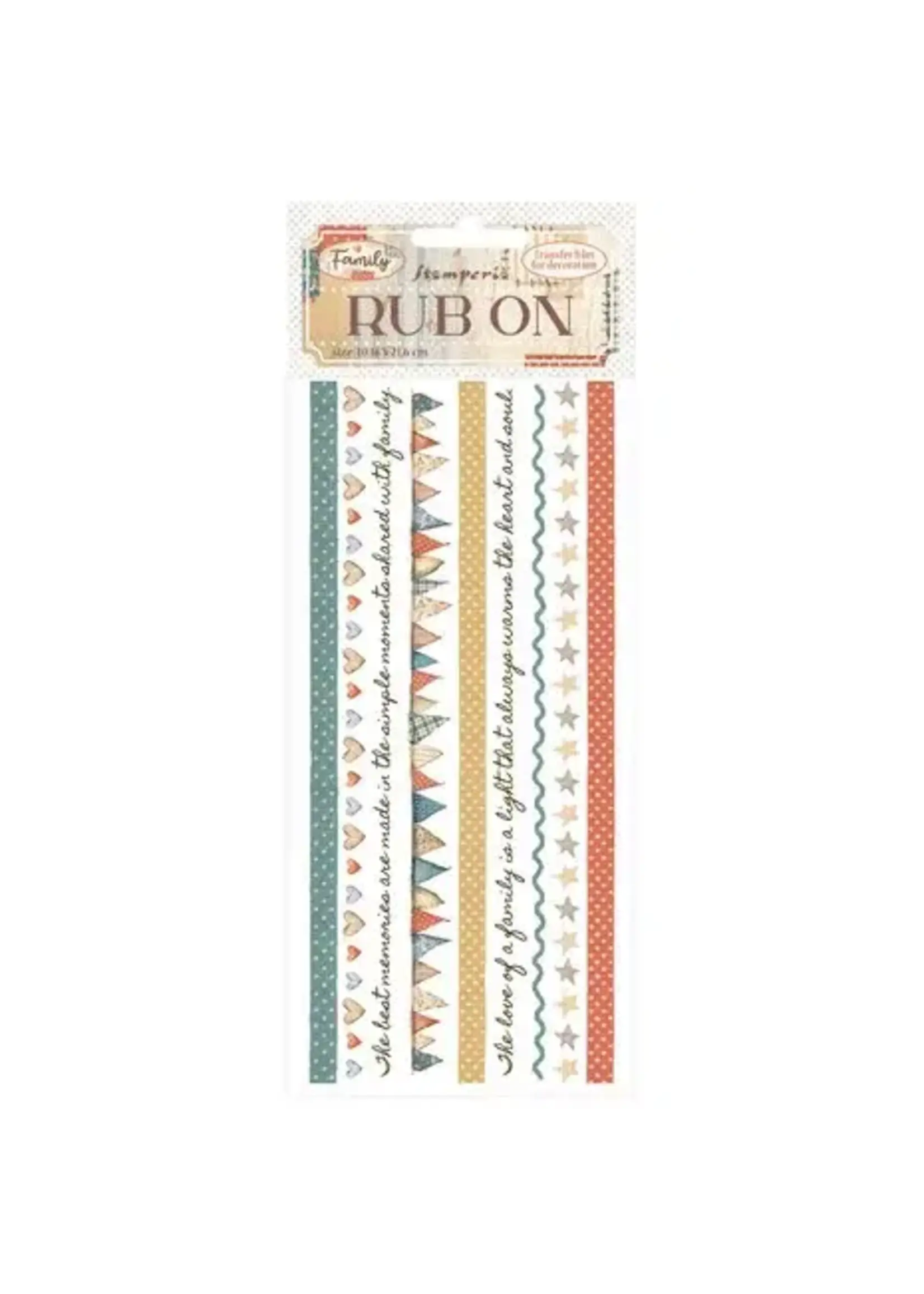 Family Rub-On 8,33x2,36 Inch Stripes (DFLRB219)