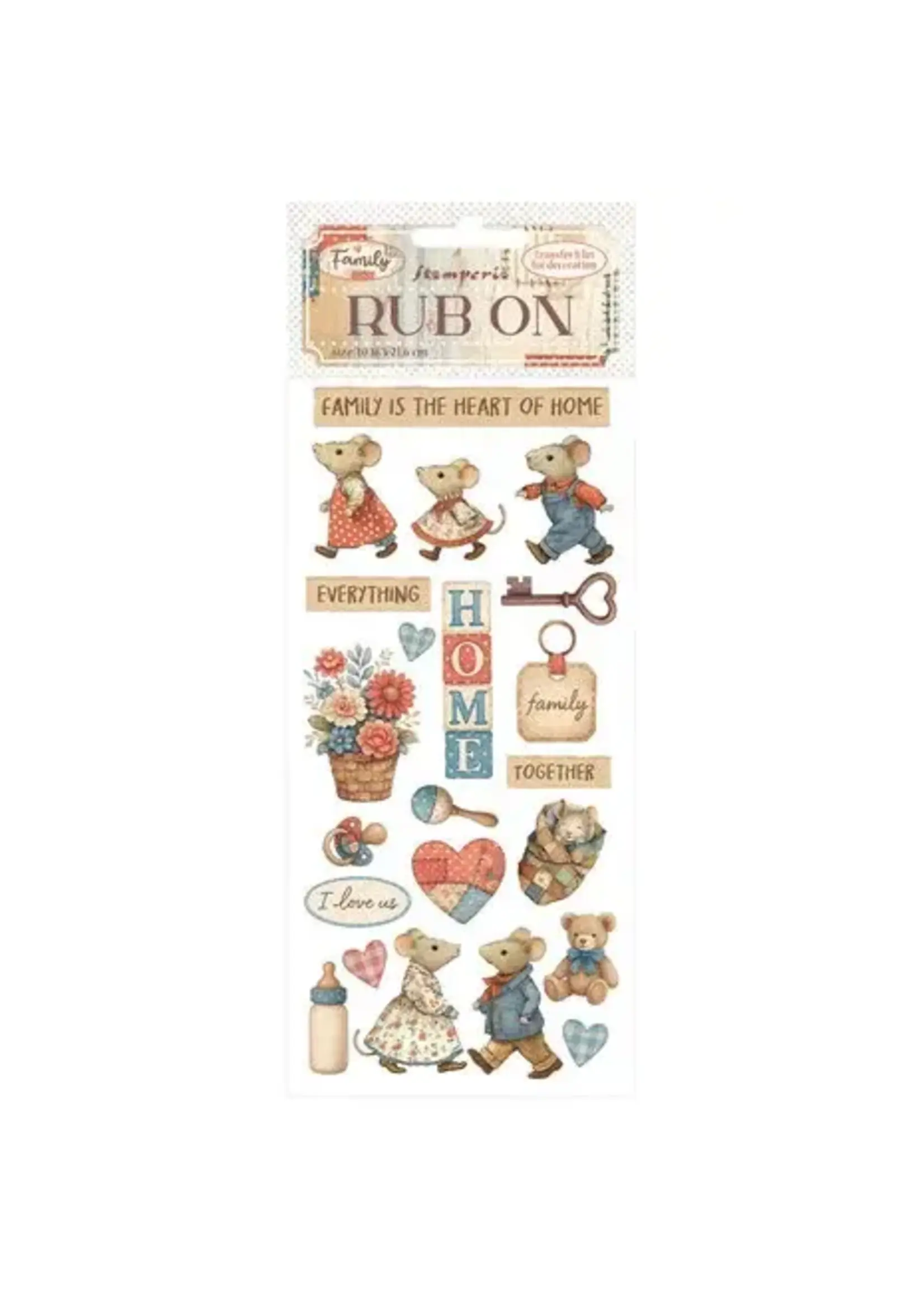Family Rub-On 8,33x2,36 Inch Home (DFLRB217)