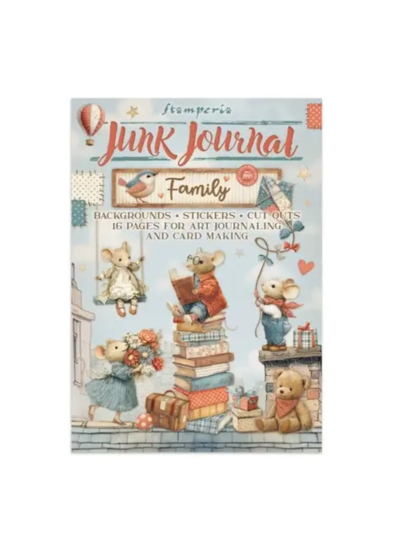 Family Junk Journal Stickers, Backgrounds, Cut-Outs (SBJK11)