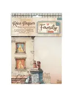Family A6 Rice Paper Backgrounds (8pcs) (DFSAK6049)