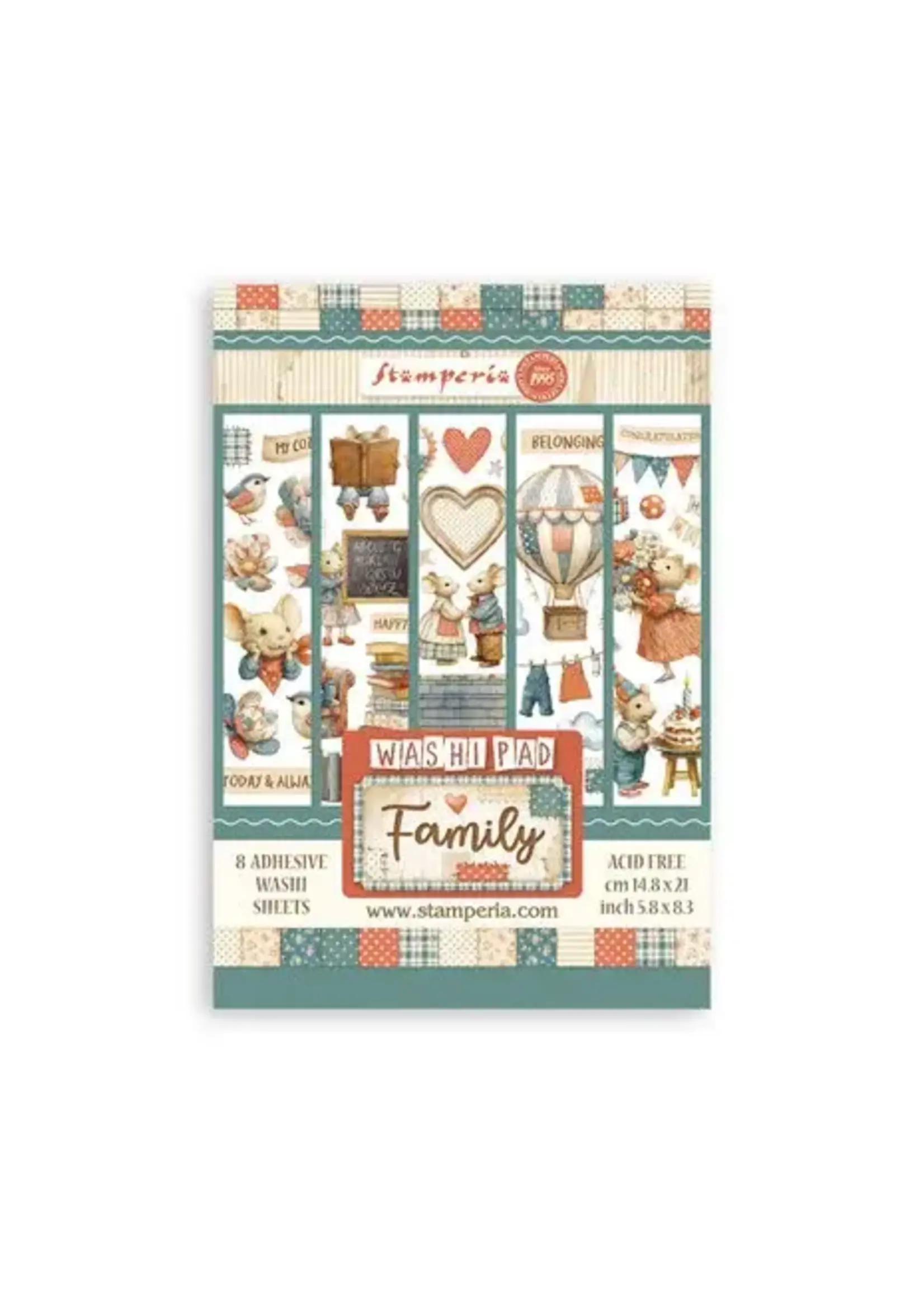 Family A5 Washi Pad (8pcs) (SBW28)