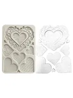 Family A5 Silicon Mould Hearts (KACMA600)