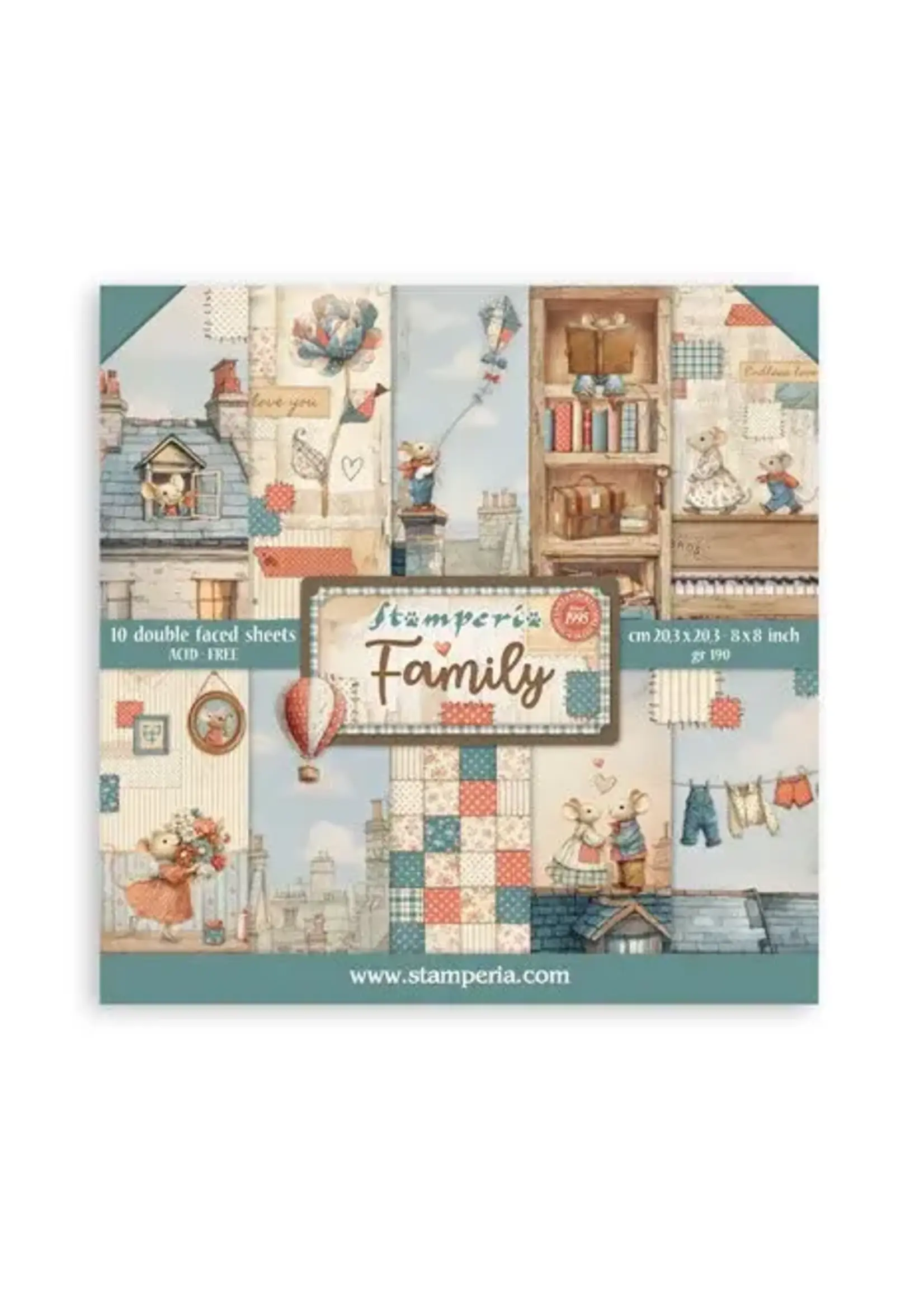 Family 8x8 Inch Paper Pack (SBBS137)
