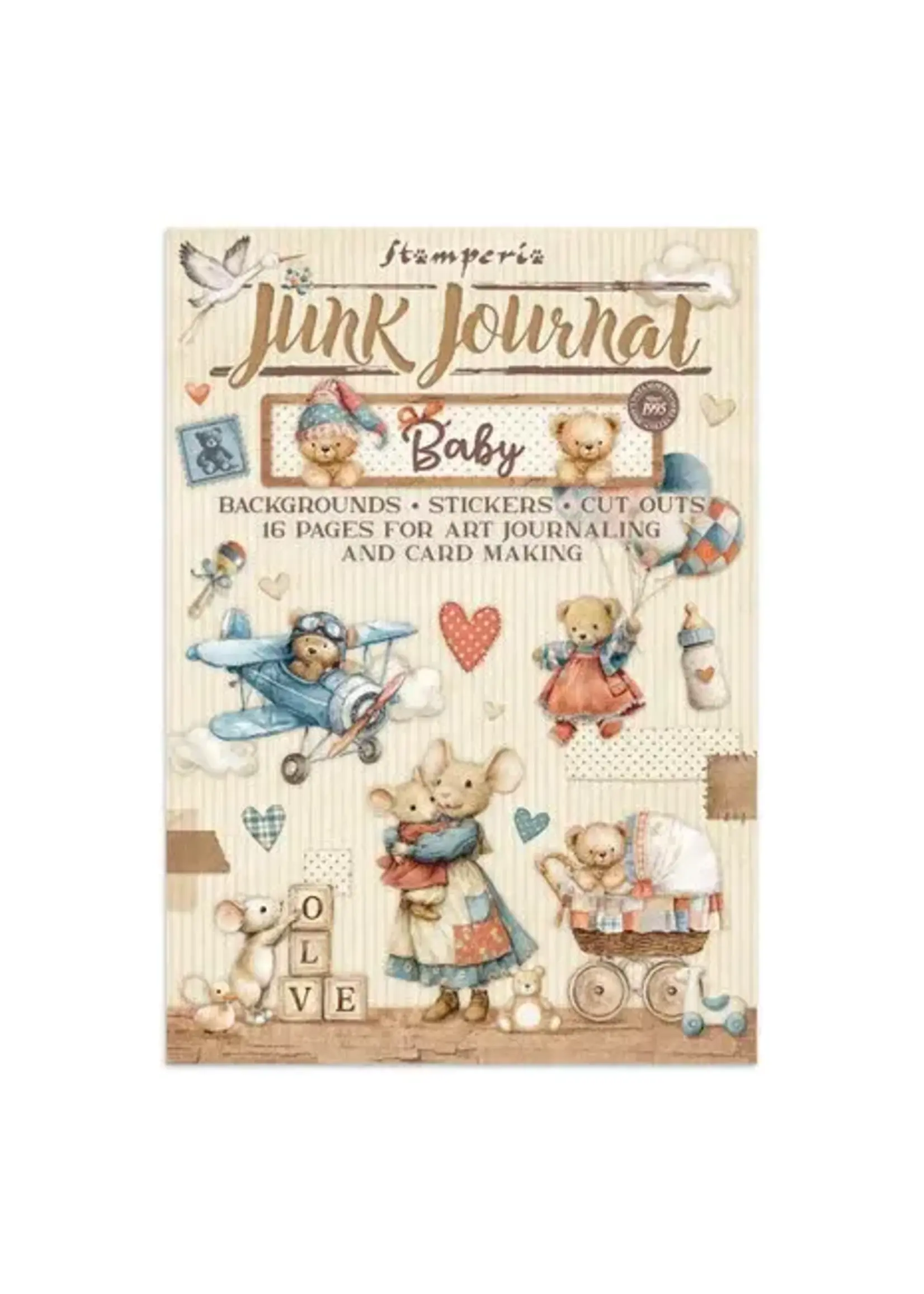 Baby Junk Journal Stickers, Backgrounds, Cut-Outs (SBJK12)