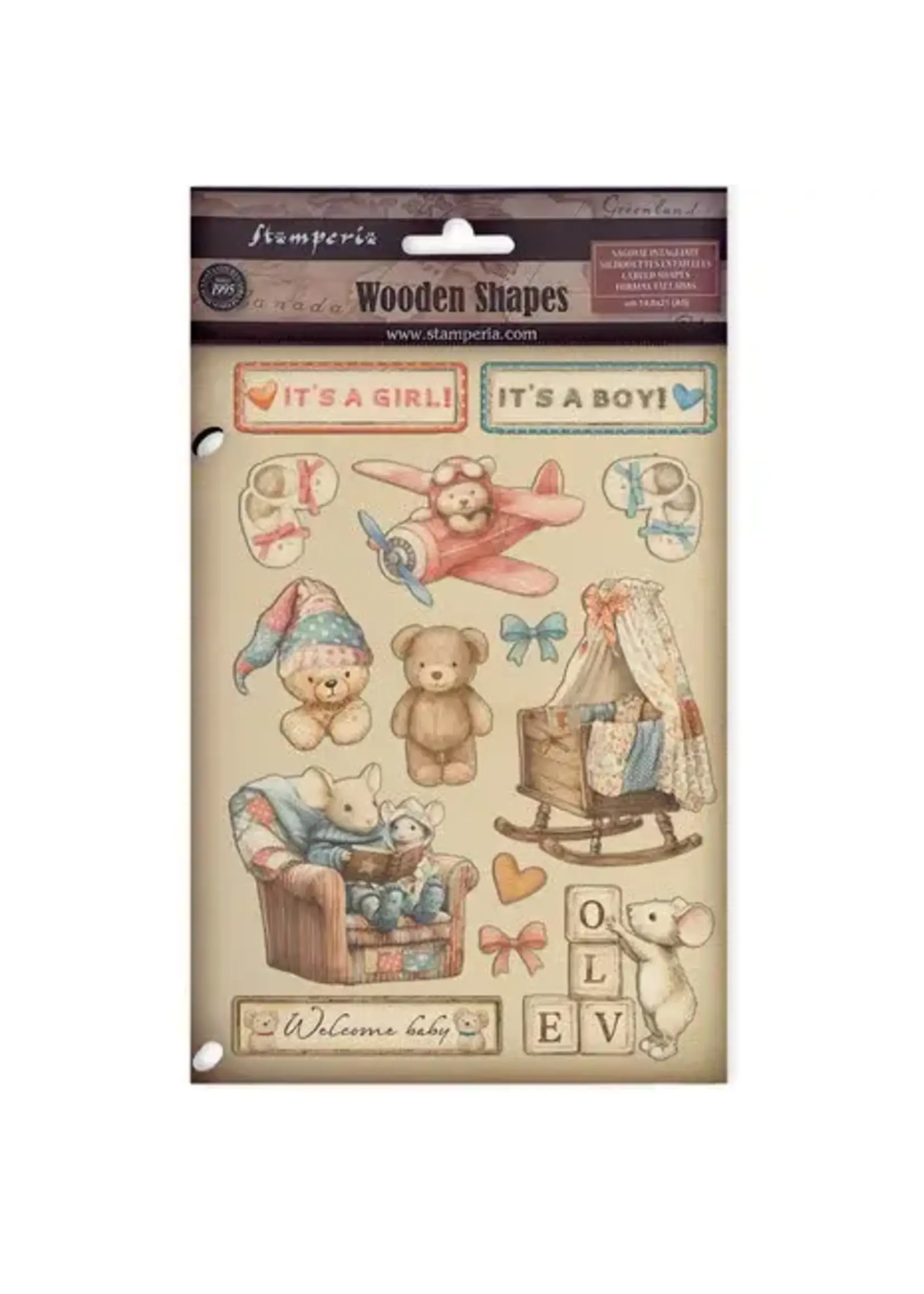 Baby A6 Colored Wooden Shape (KLSP193)