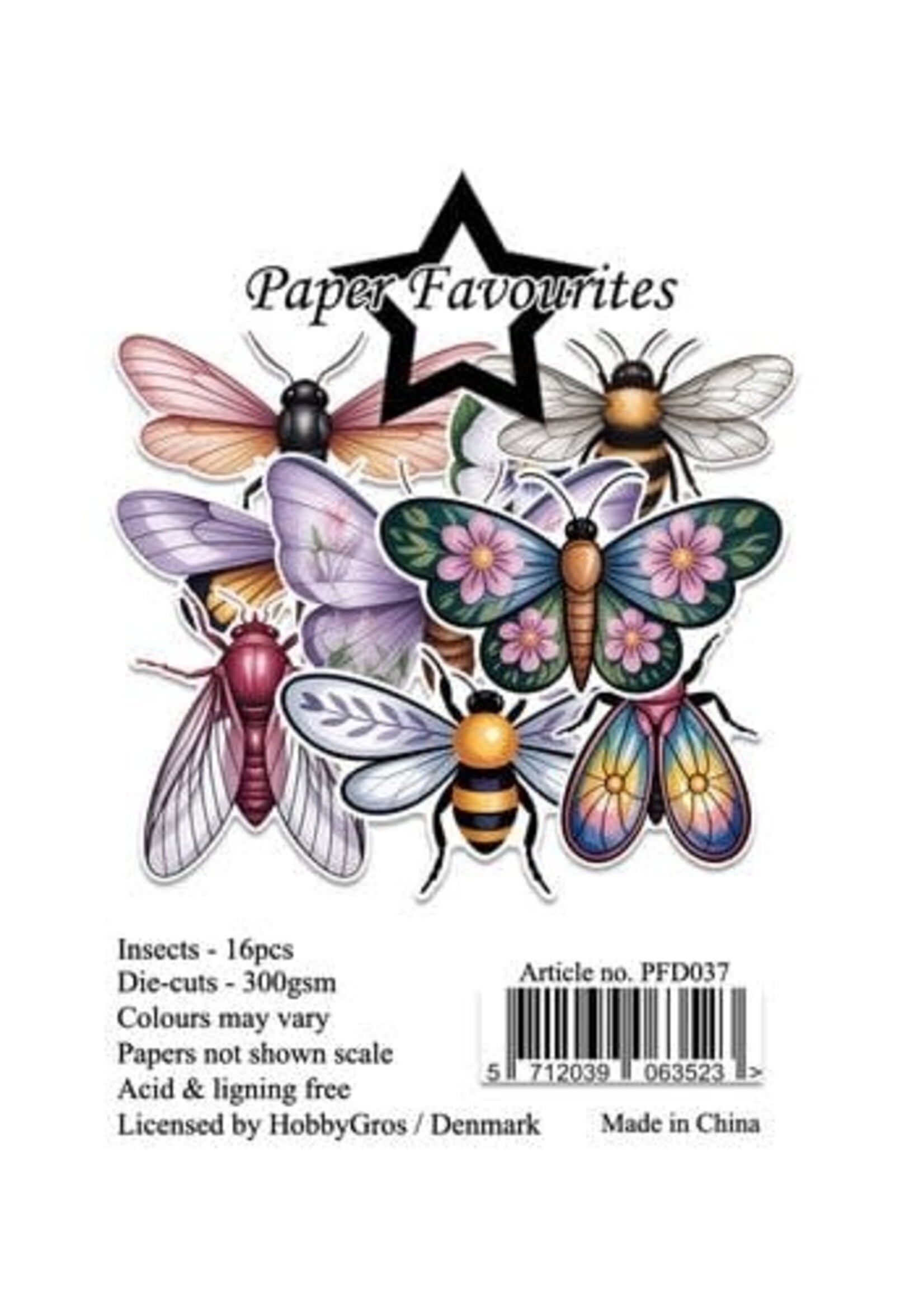 Die-Cuts A7 Insects (16pcs) (PFD037)