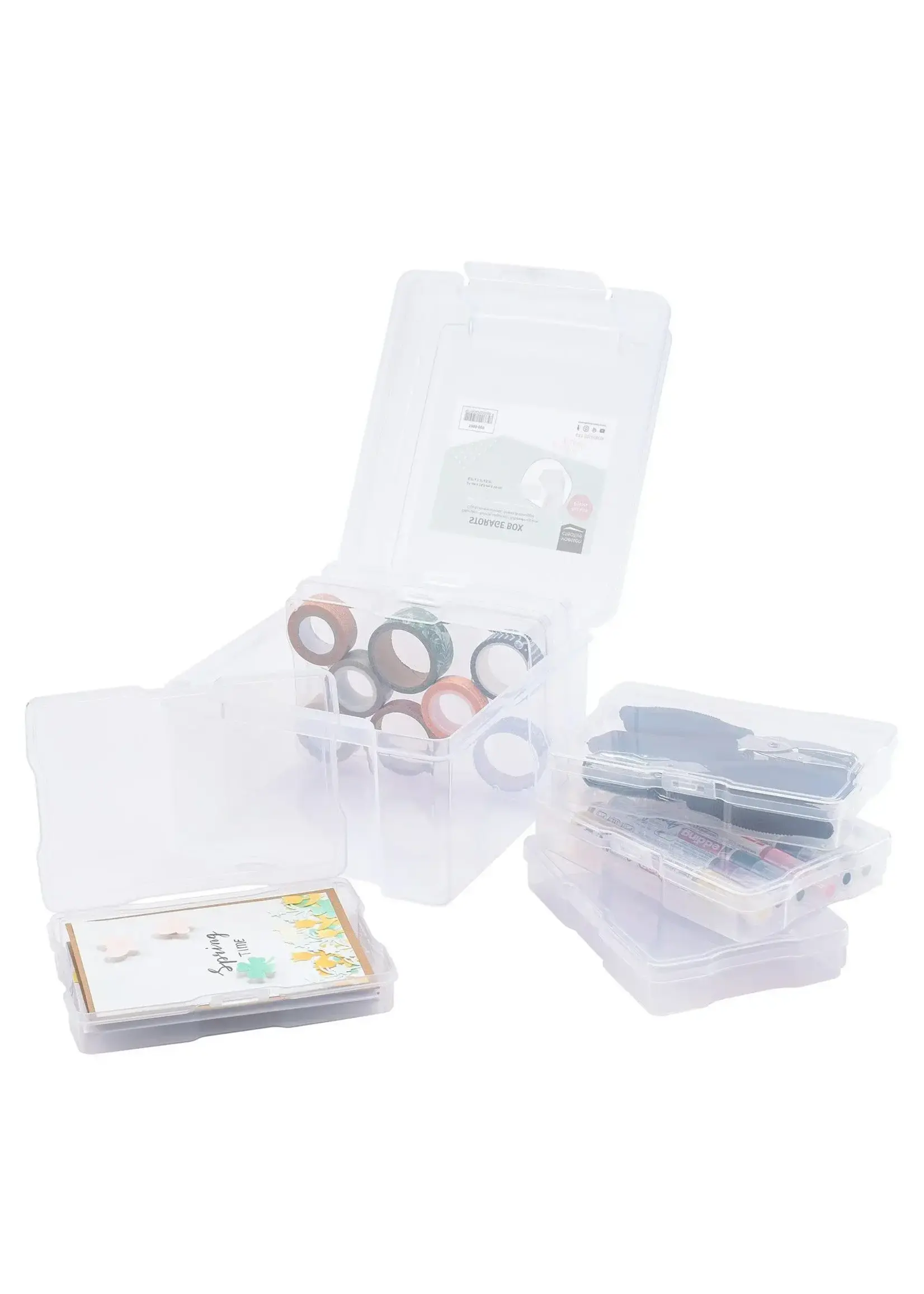 Vaessen Creative • Opbergbox met 6 Cassettes Transparant Vaessen Creative 3368-0002