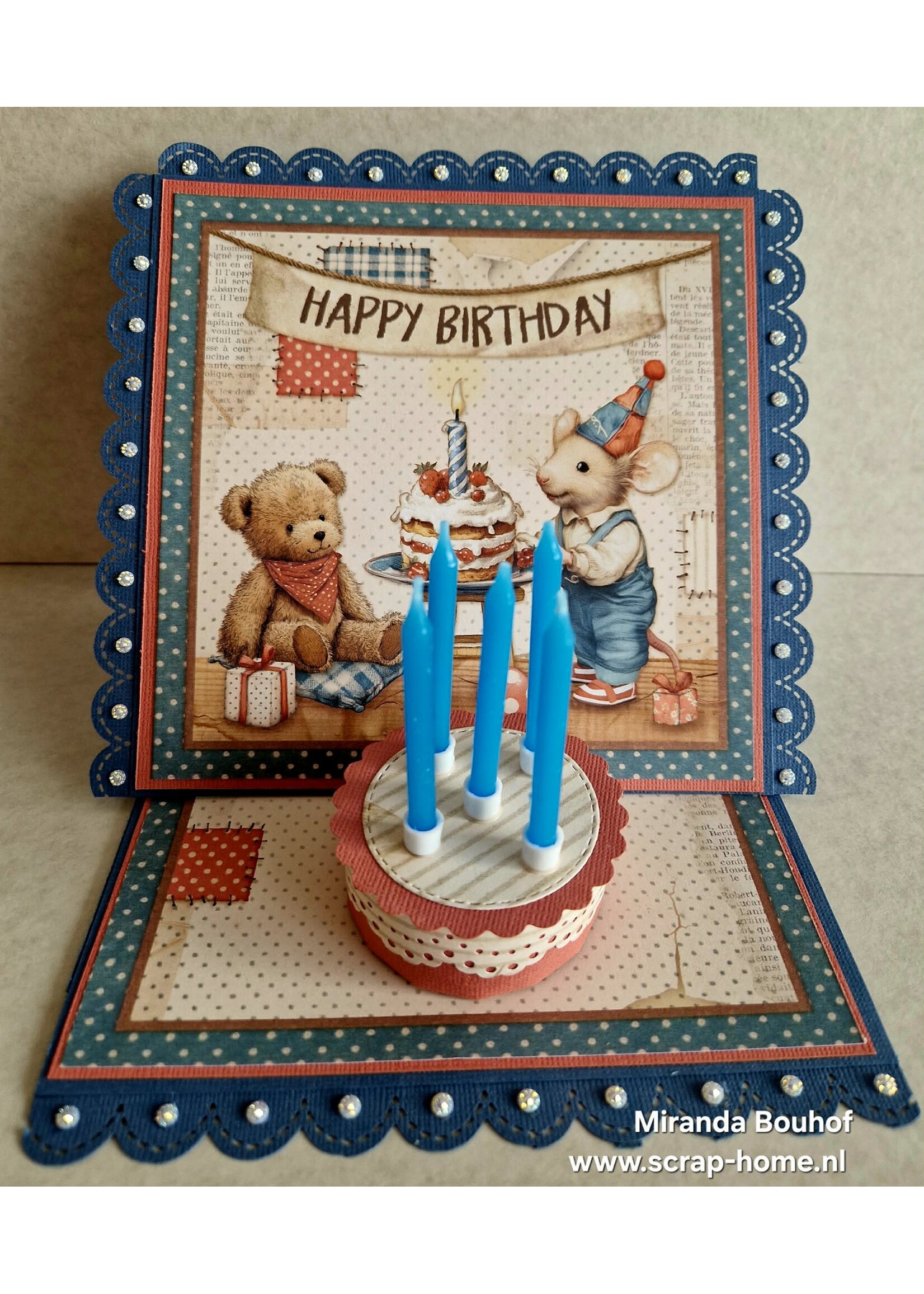 Taart Kaart Beer en Muis