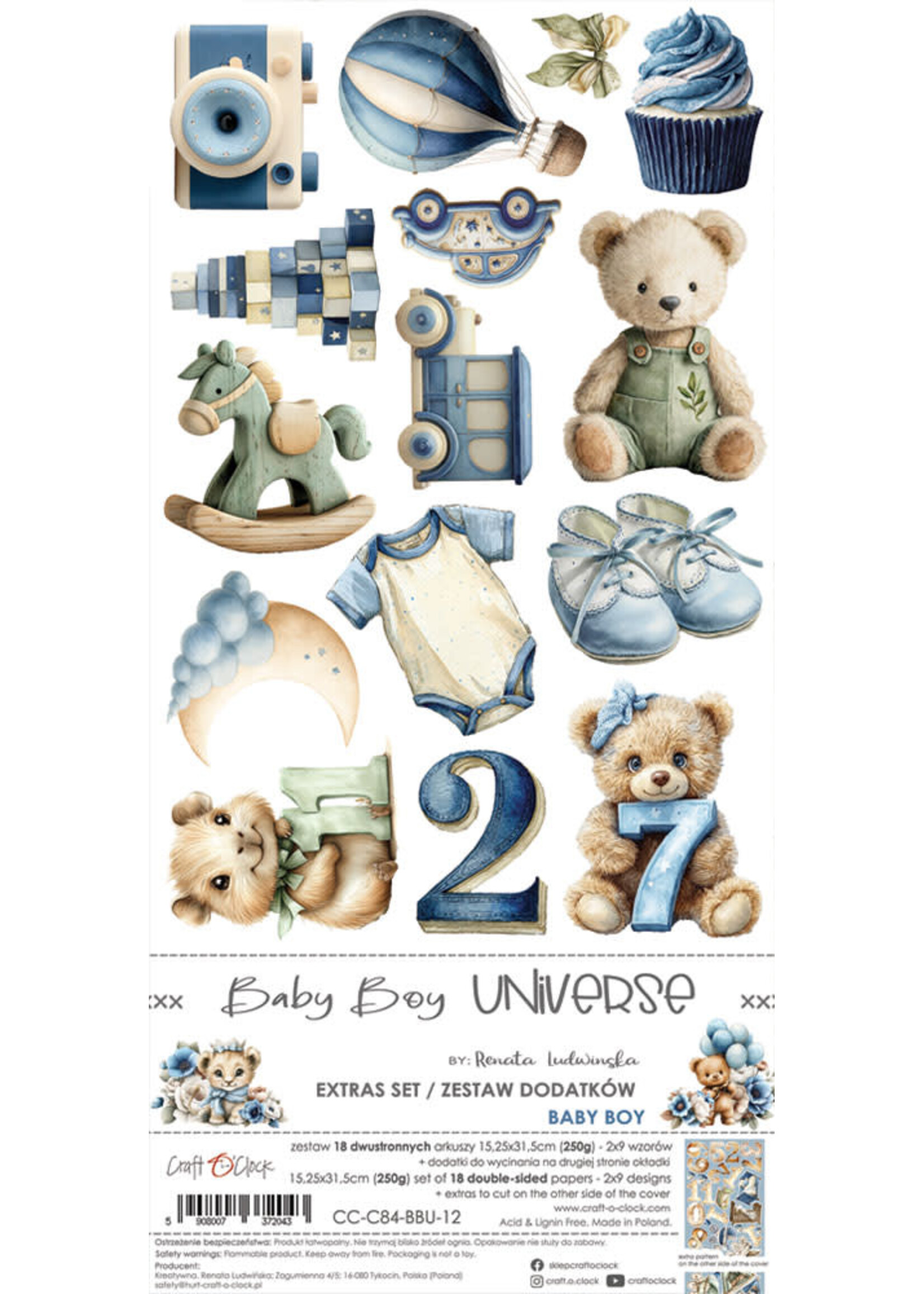 BABY BOY UNIVERSE - EXTRAS set - BABY BOY