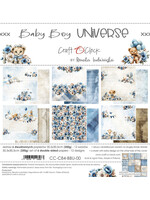BABY BOY UNIVERSE - een set papieren van 30,5x30,5 cm