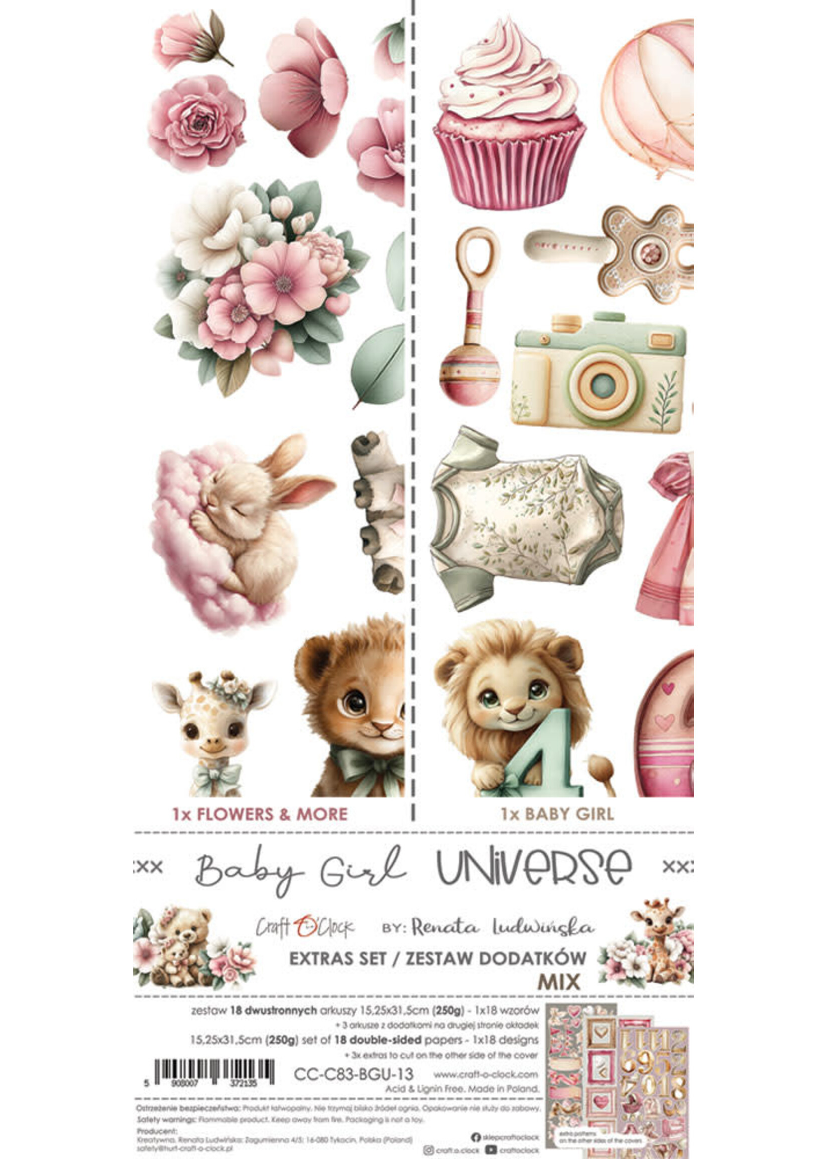 BABY GIRL UNIVERSE - EXTRAS set - MIX