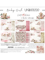 BABY GIRL UNIVERSE - een set papieren van 30,5x30,5 cm