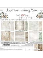 LIFETIME LOVING YOU - een set papieren 20,3x20,3cm - BASIC