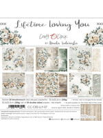 LEVENSLANGE LIEFDE VAN JOU - een set papieren 20,3x20,3 cm