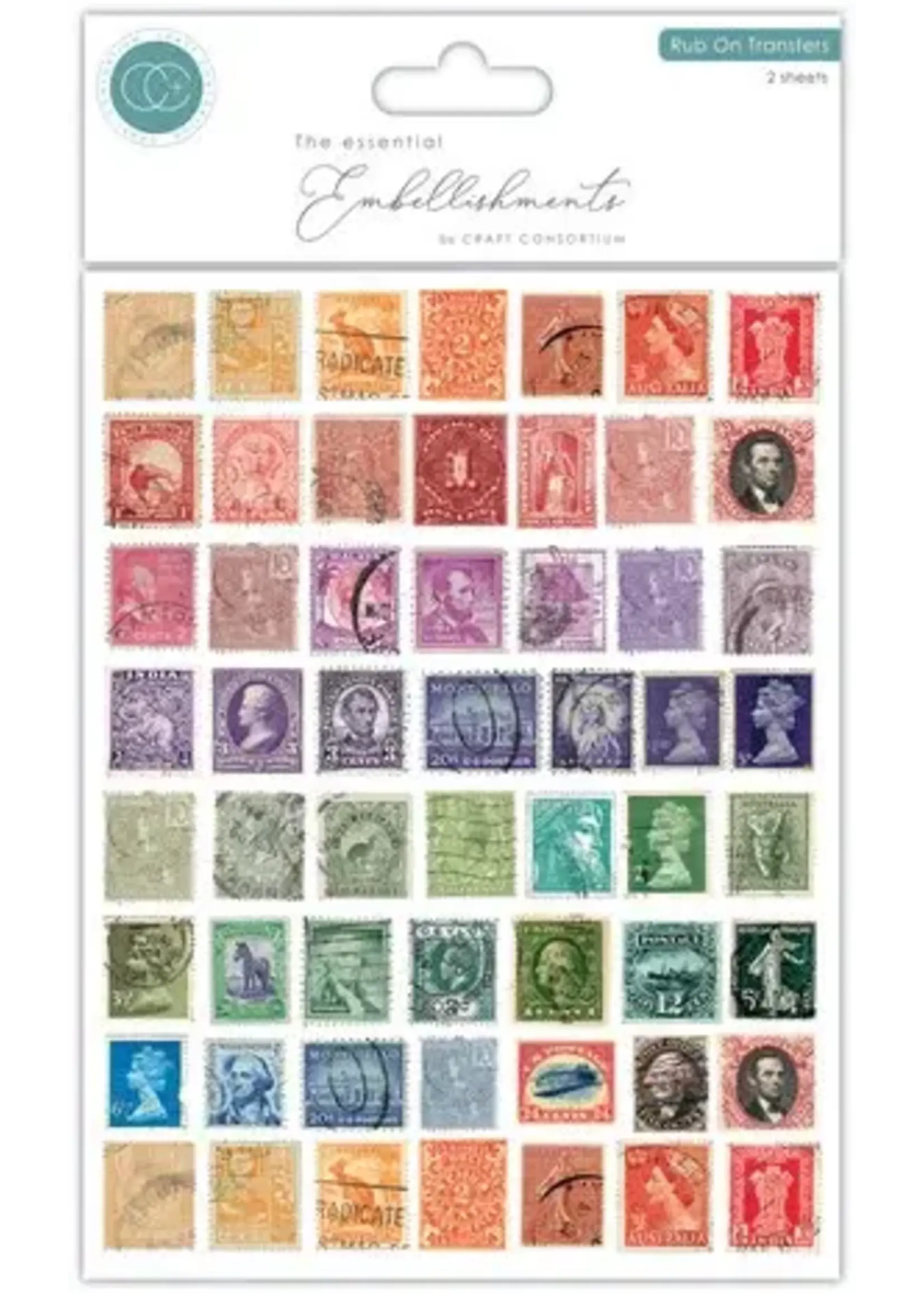 The Collector Rub on Transfers Used Stamps (2pcs) (CERUBT002)