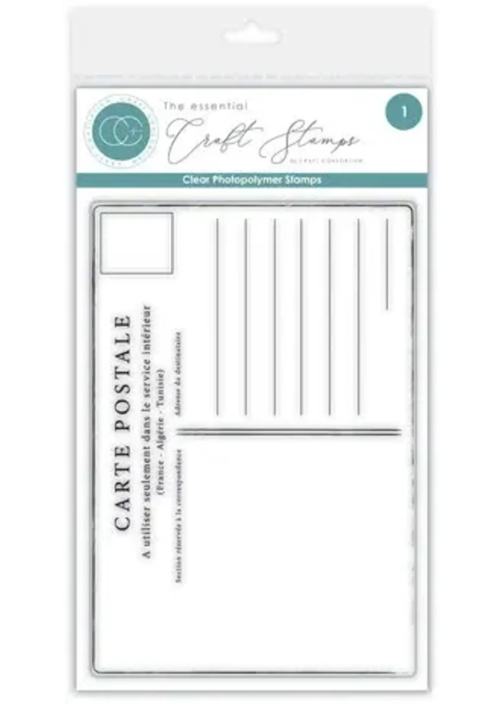 The Collector A6 Clear Photopolymer Stamp Set Postcard (CCESTMP016)