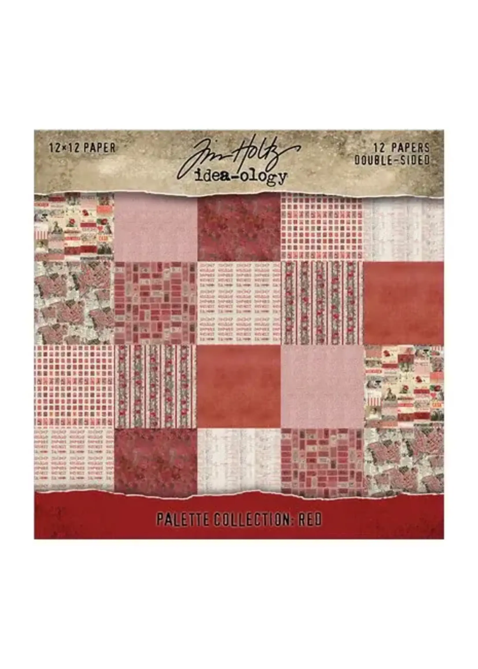 Palettencollectie 12x12 inch rood (TH94456)