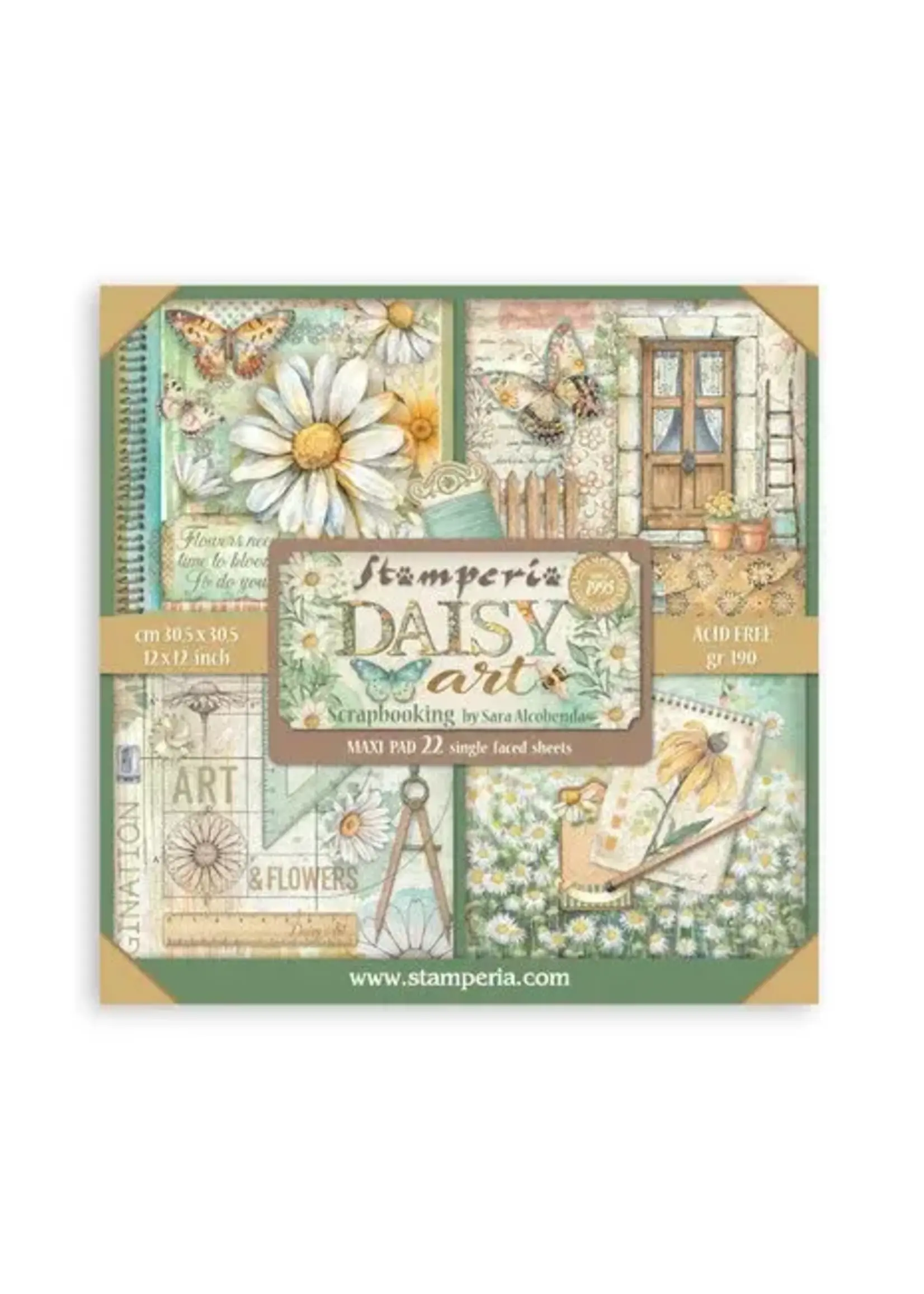 Daisy Art 12x12 Inch Paper Pack Maxi (Single Face) (SBBXLB34)