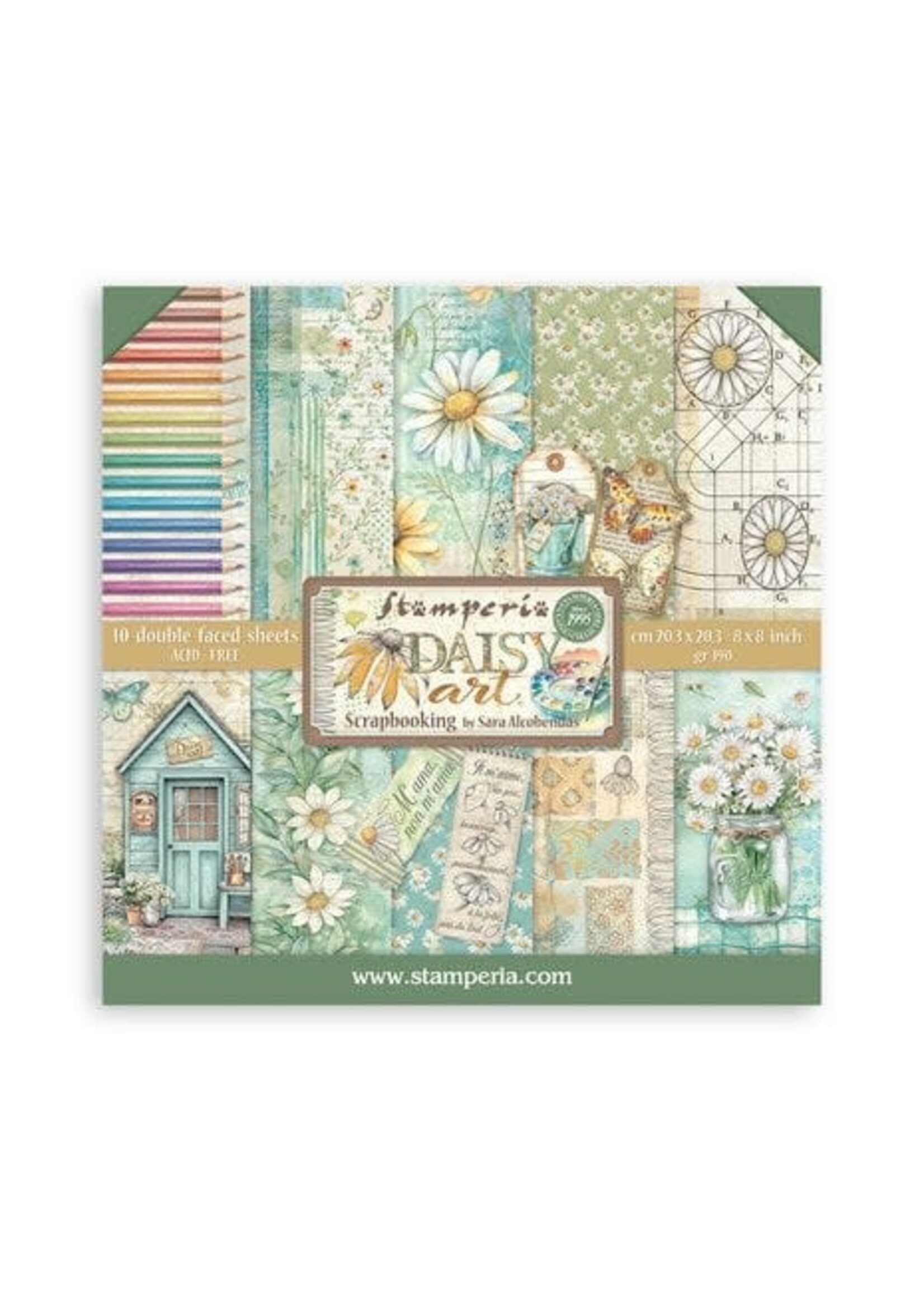 Daisy Art 8x8 Inch Paper Pack (SBBS138)
