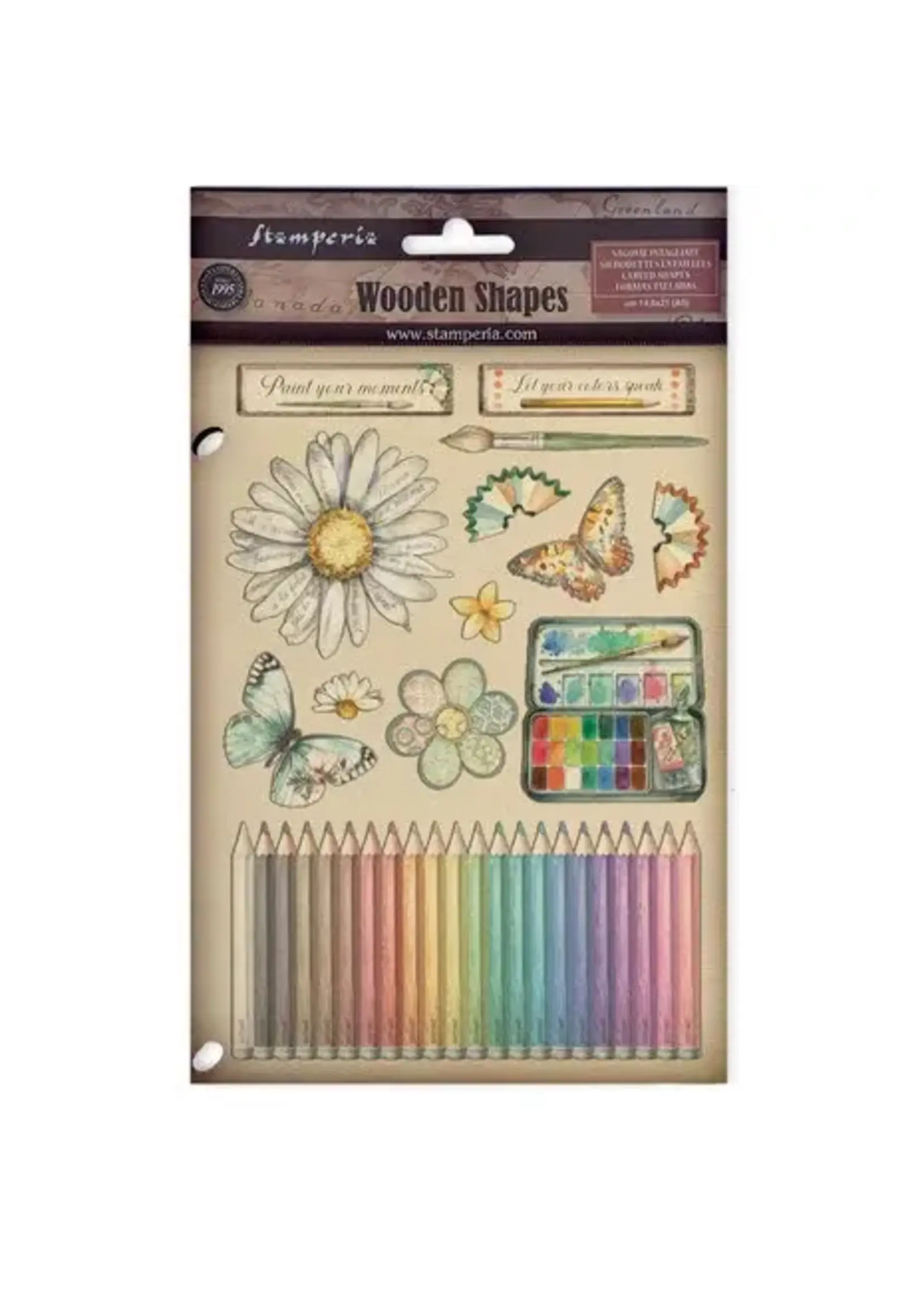 Daisy Art A5 Colored Wooden Shape (KLSP195)