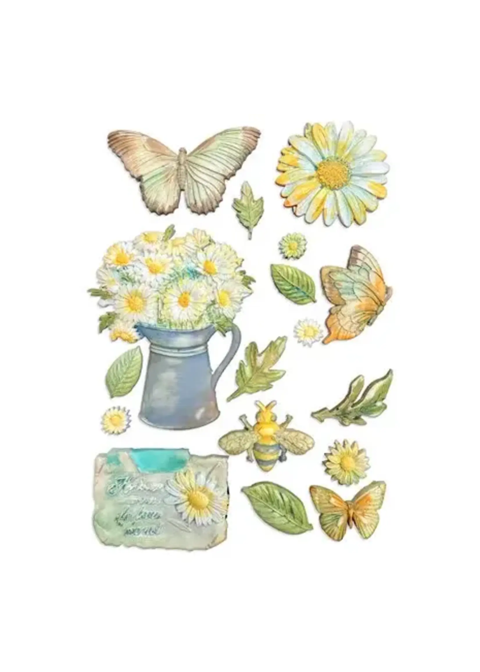 Daisy Art A5 Silicon Mould Daisy and Butterfly (KACMA603)