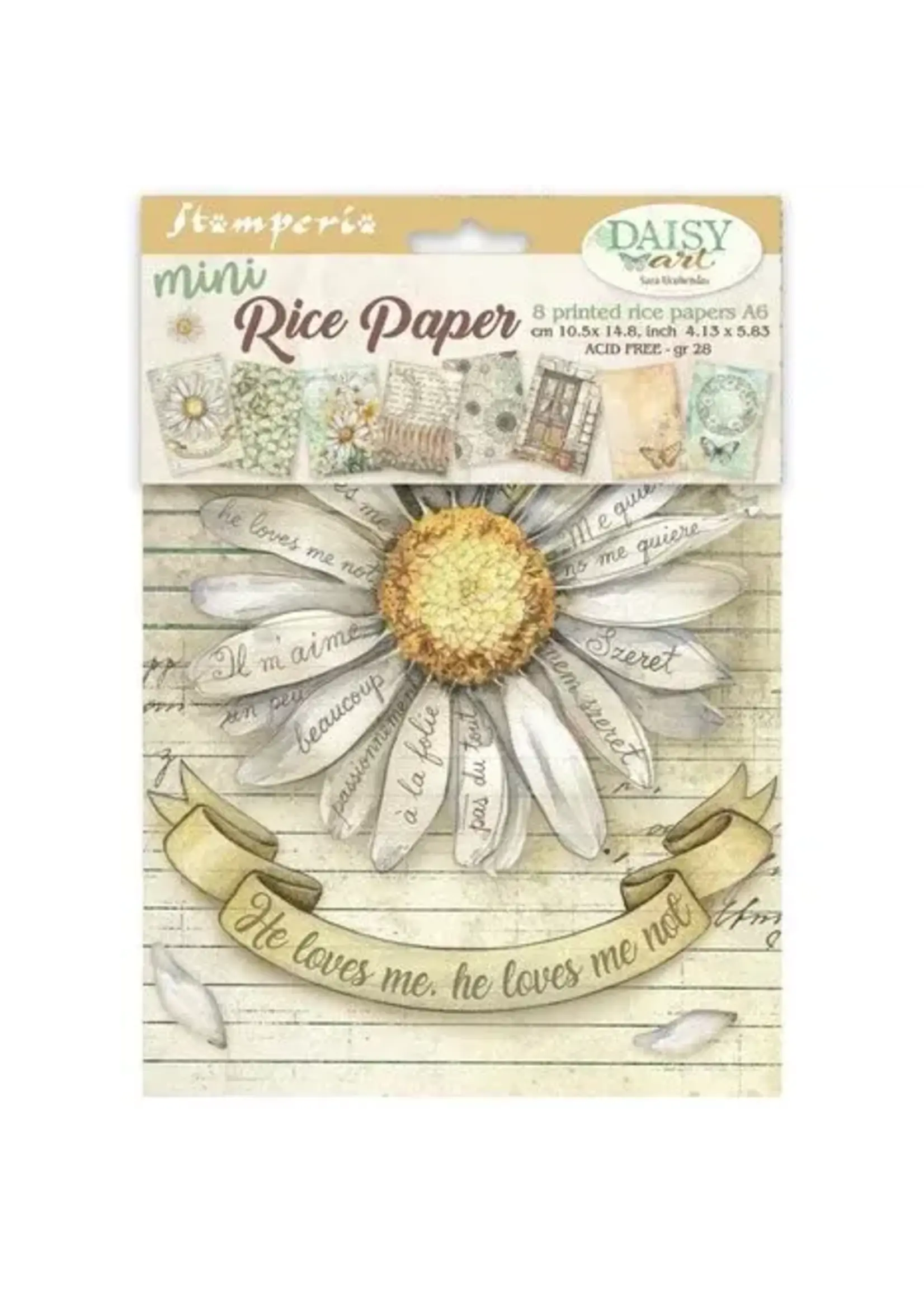 Daisy Art A6 Mini Rice Paper (8pcs) (DFSA6X04)