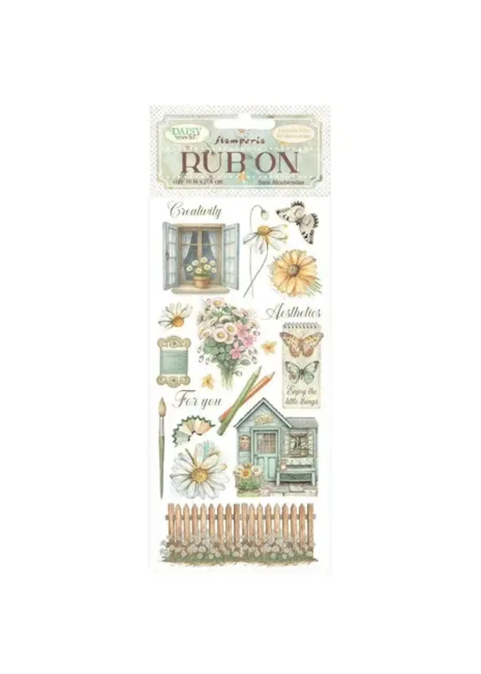 Daisy Art Rub-On 10,16x21,6cm Cottage (DFLRB222)