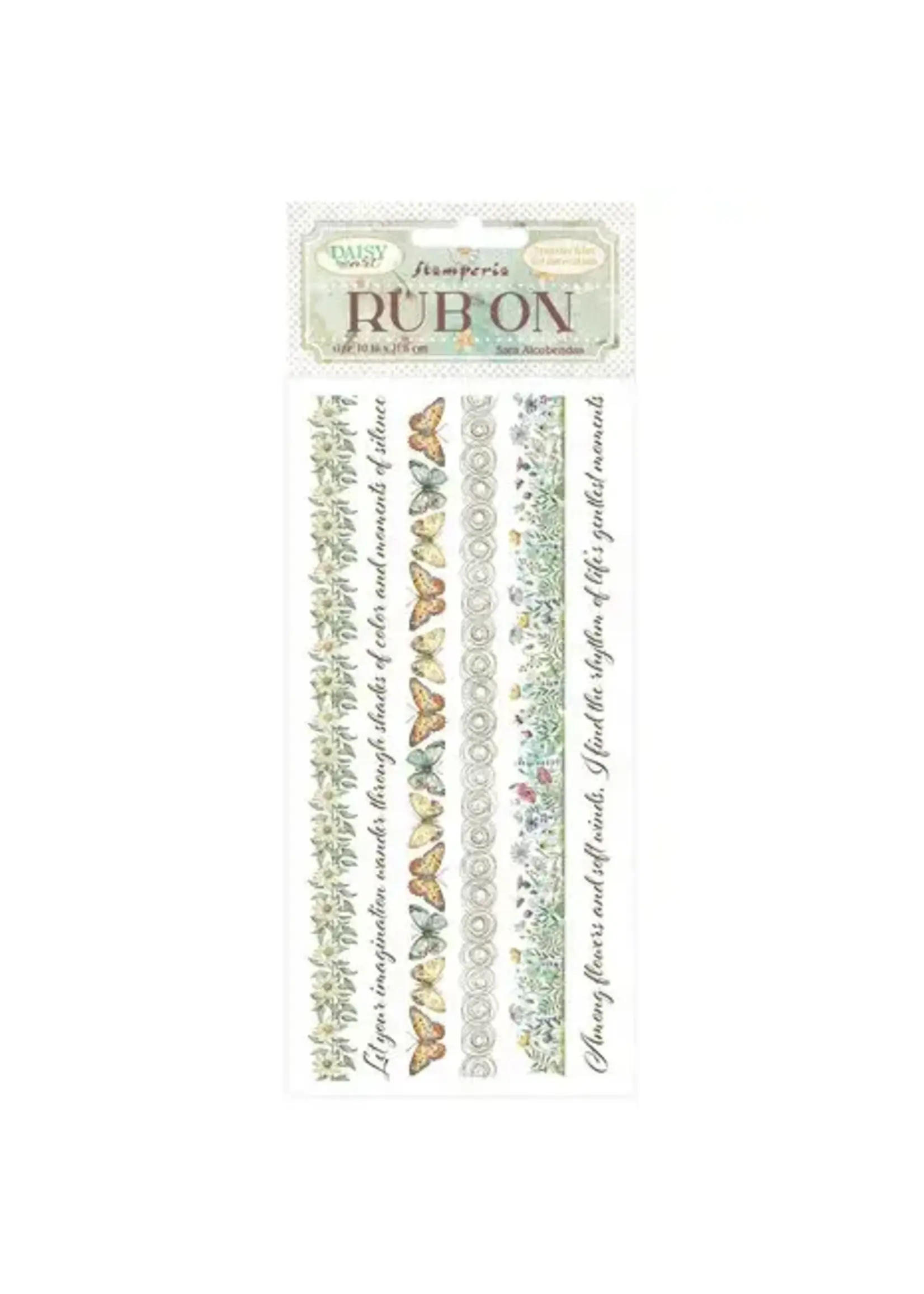 Daisy Art Rub-On 10,16x21,6cm Stripes (DFLRB225)