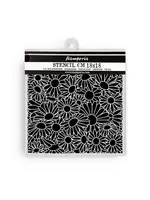 Daisy Art Thick Stencil 18x18cm Daisies Pattern (KSTDQ130)