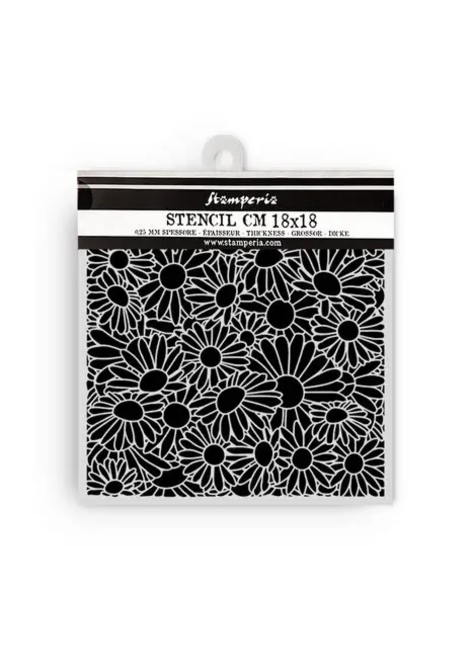 Daisy Art Thick Stencil 18x18cm Daisies Pattern (KSTDQ130)