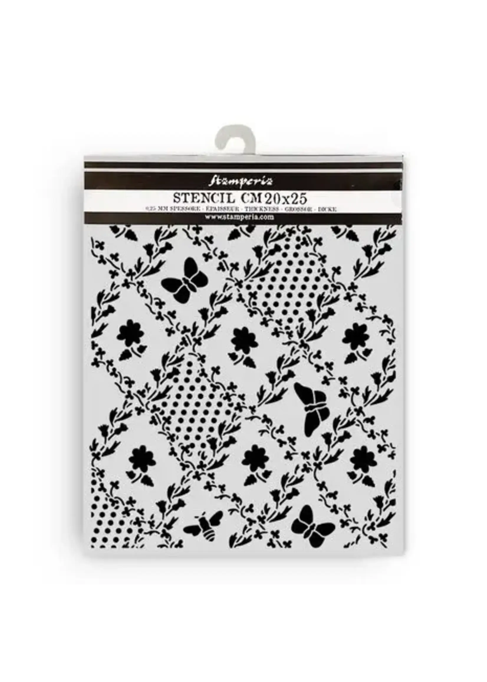 Daisy Art Thick Stencil 20x25cm Texture Butterfly and Daisy (KSTD198)