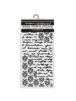 Secret Diary Thick Stencil 12x25cm Seal and Writings (KSTDL148)