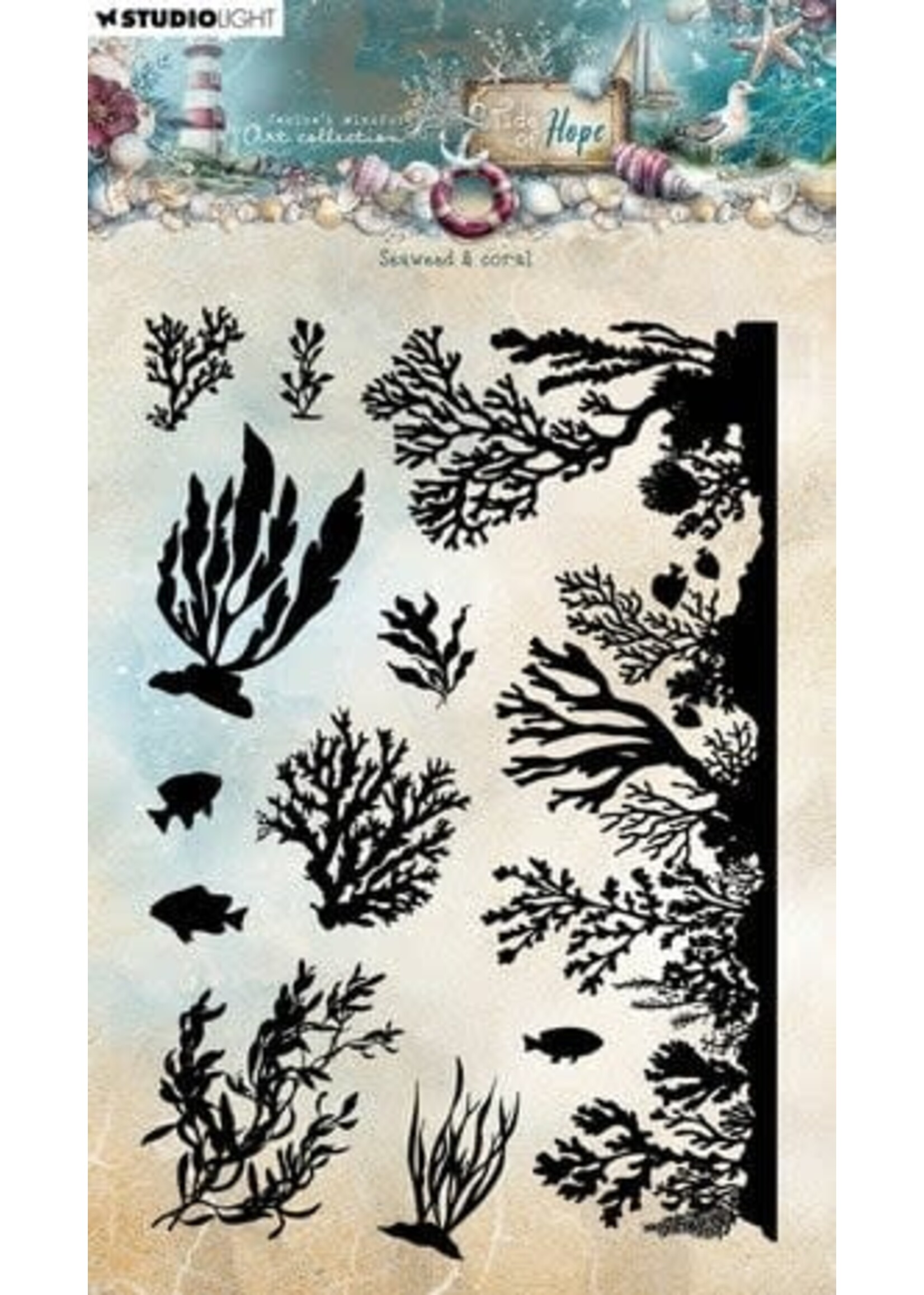 Tide of Hope Clear Stamp Seaweed & Coral (JMA-TH-STAMP932)