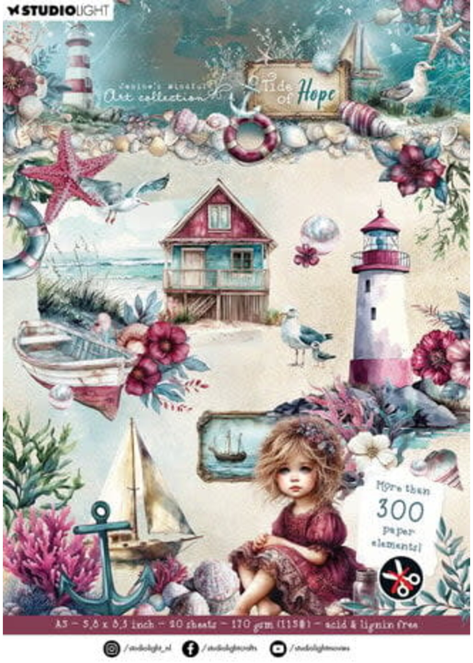 Tide of Hope Die-Cut Paper Christmas Blush (JMA-TH-DCPP433)