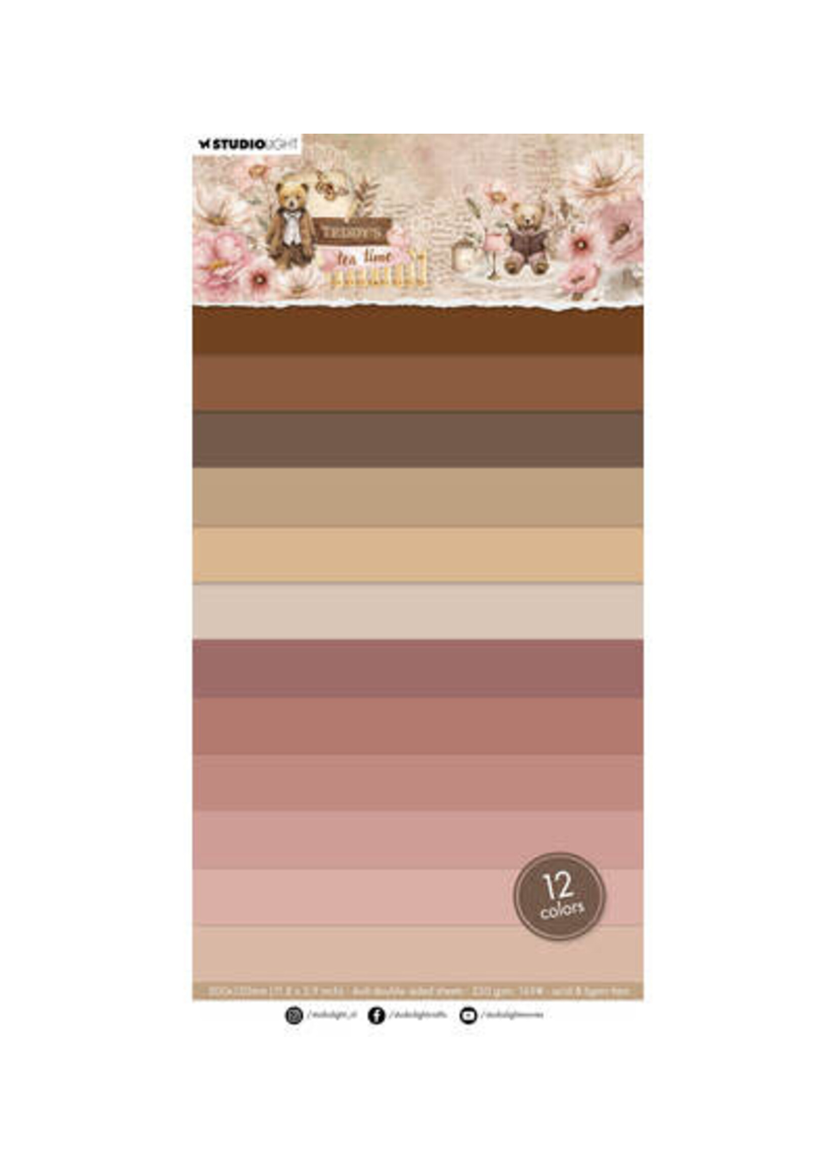 SL-TTT-UPP423 - 12 colors Teddy's Tea Time nr. 423