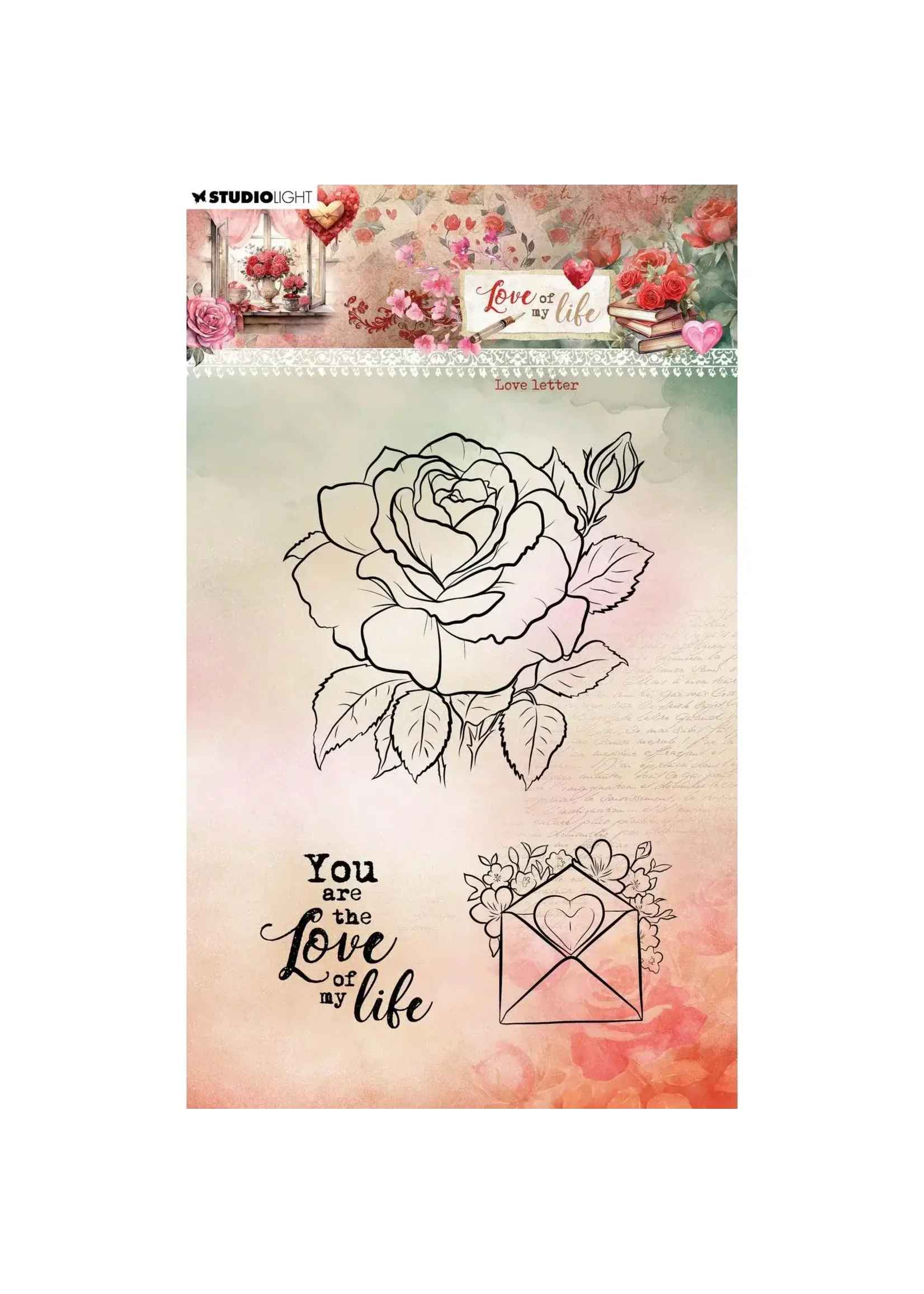 Studio Light • Love of My Life Clear Stamps Love Letter Studio Light  SL-LL-STAMP776