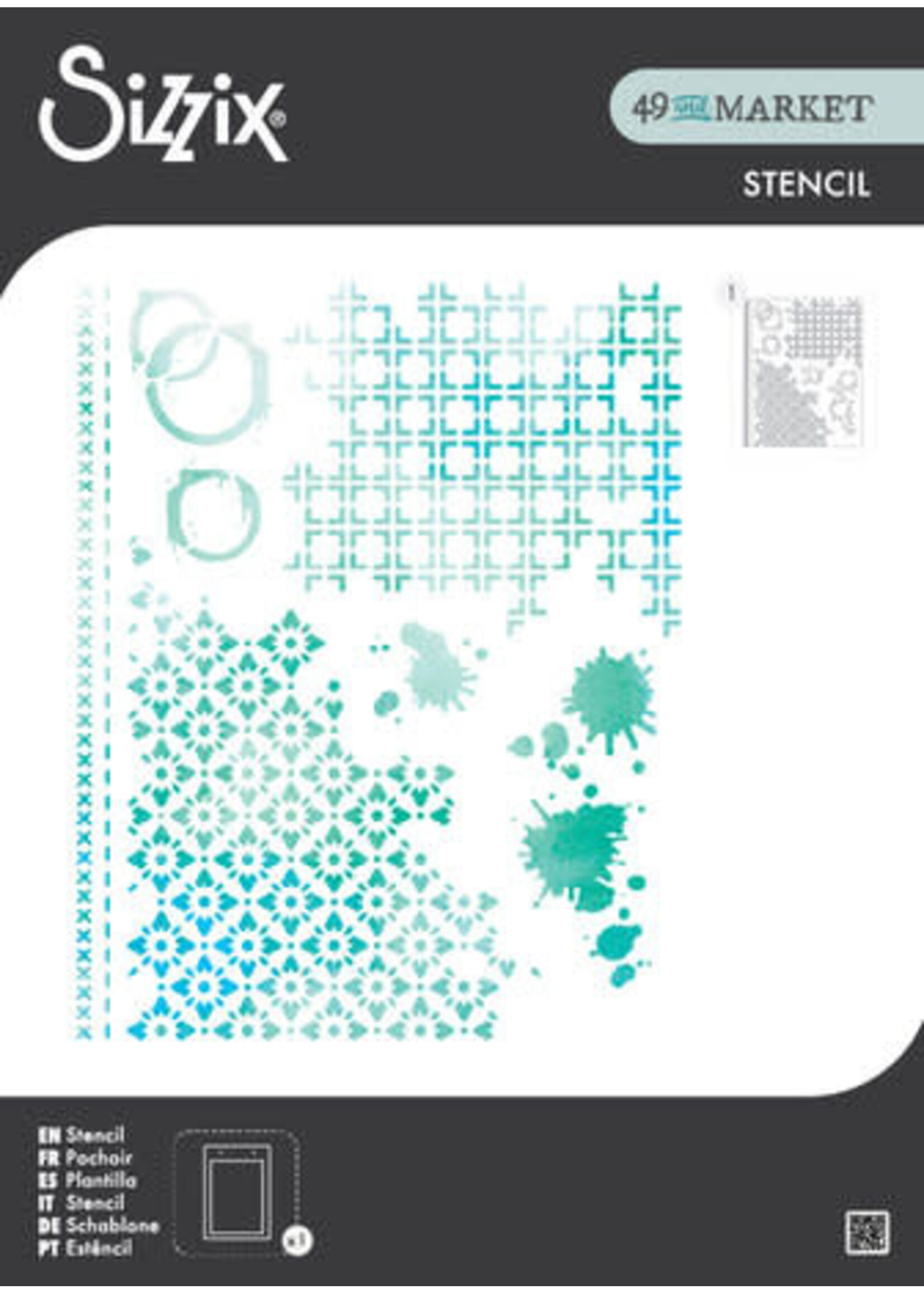 Stencil A4 by 49 & Market Artful Layers (1pcs) (667057)