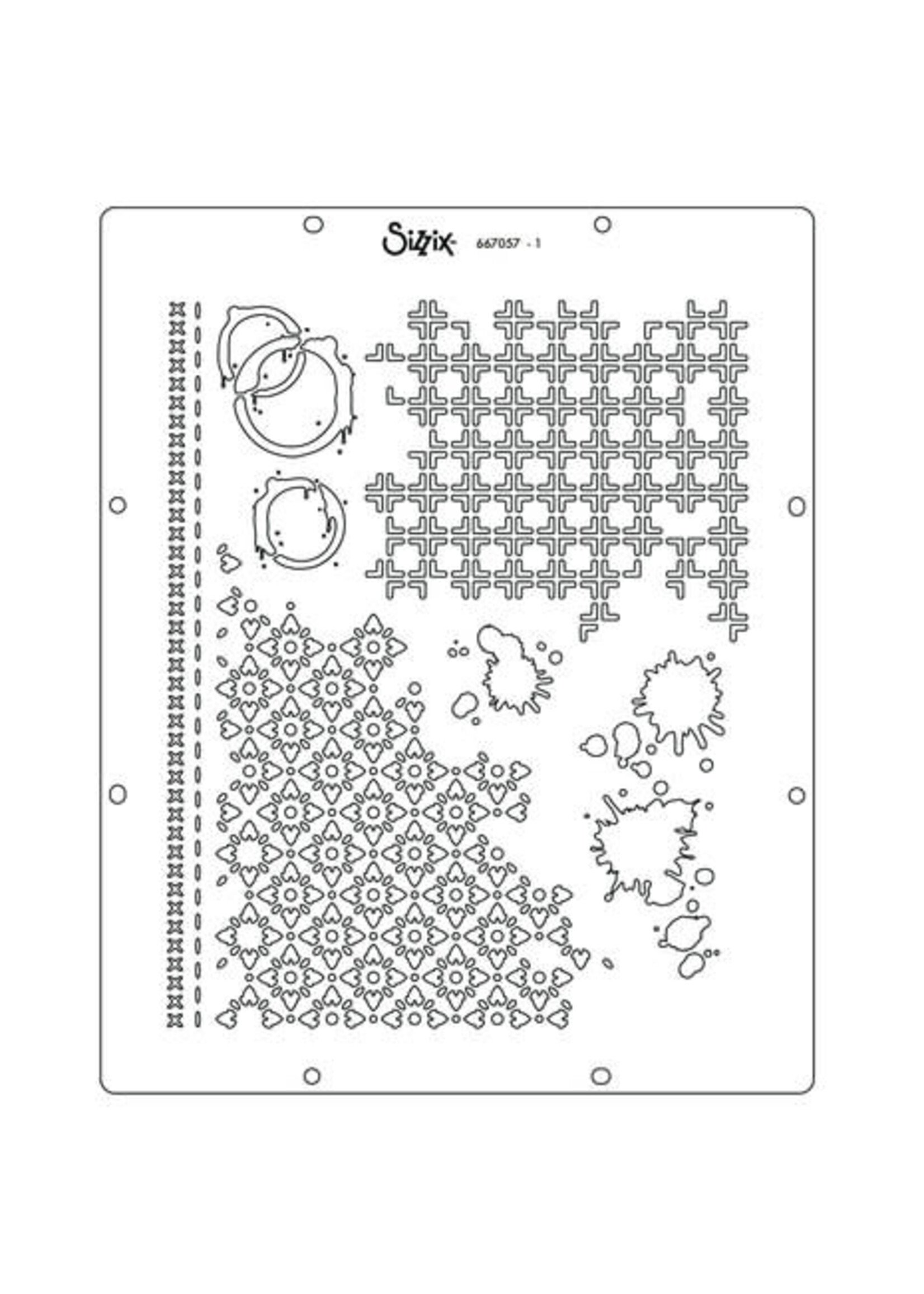Stencil A4 by 49 & Market Artful Layers (1pcs) (667057)