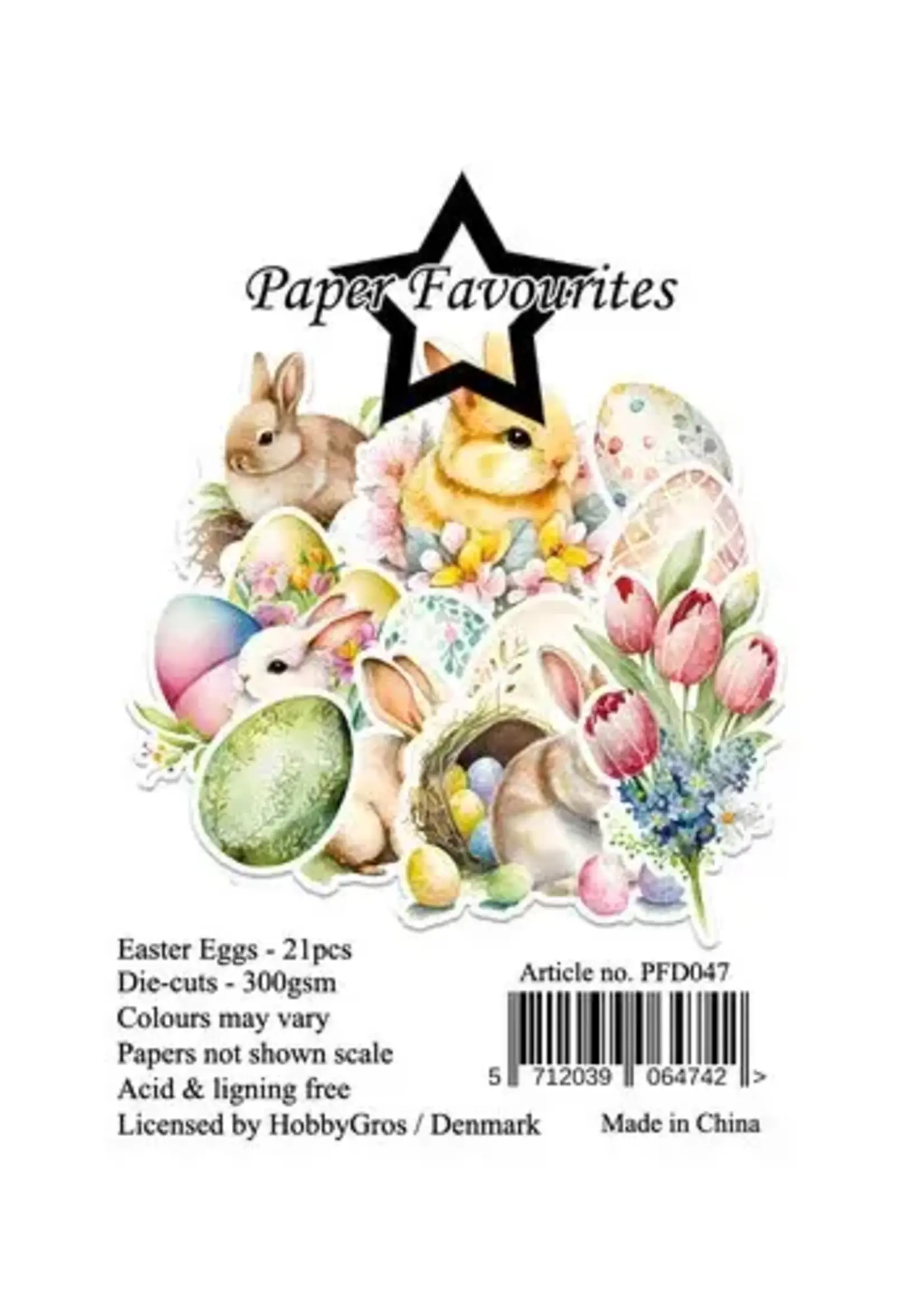 Die-Cuts A7 Easter Eggs (21pcs) (PFD047)