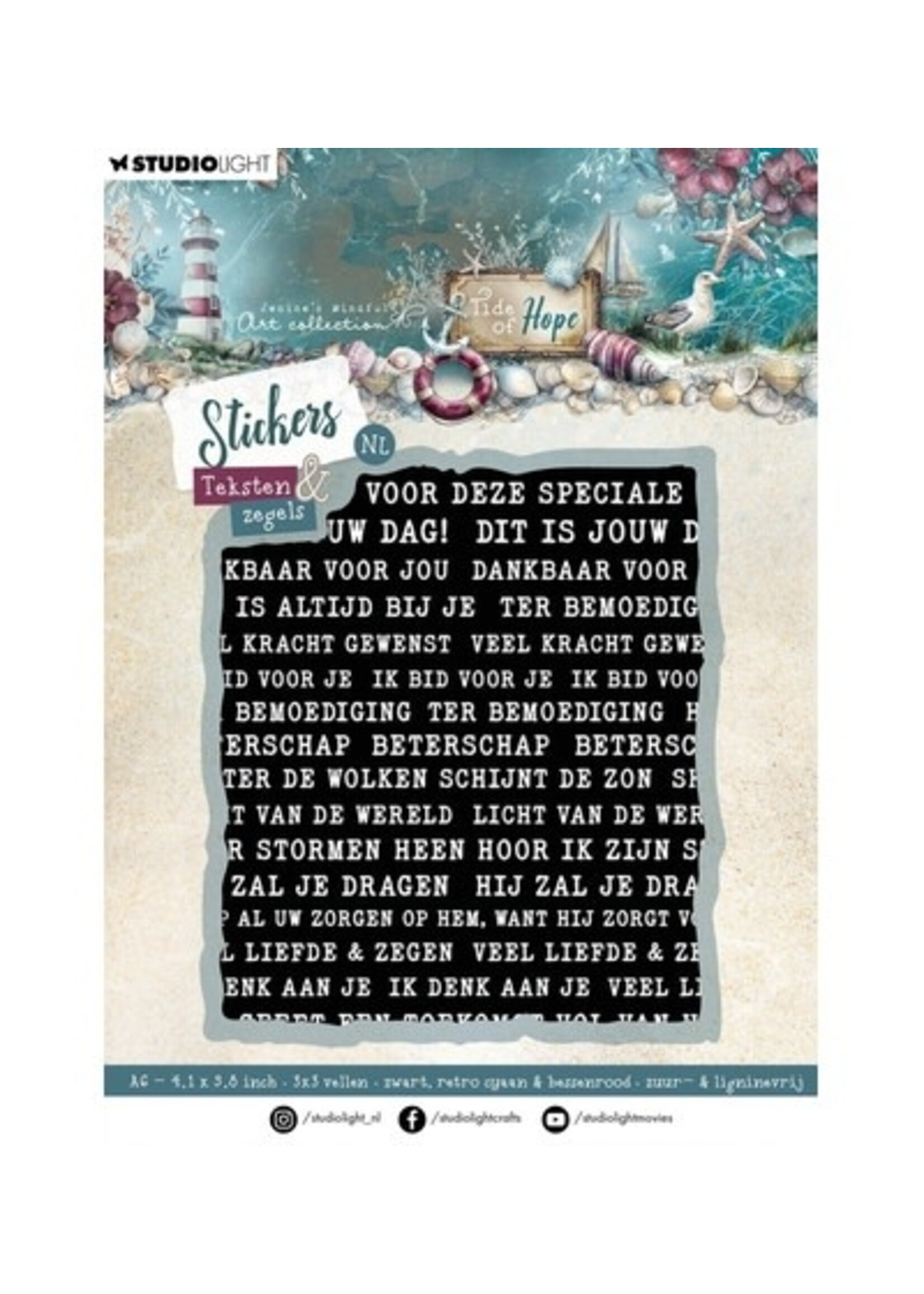 JMA-TH-STIC72 - Zegels & Teksten Tide of Hope nr. 72